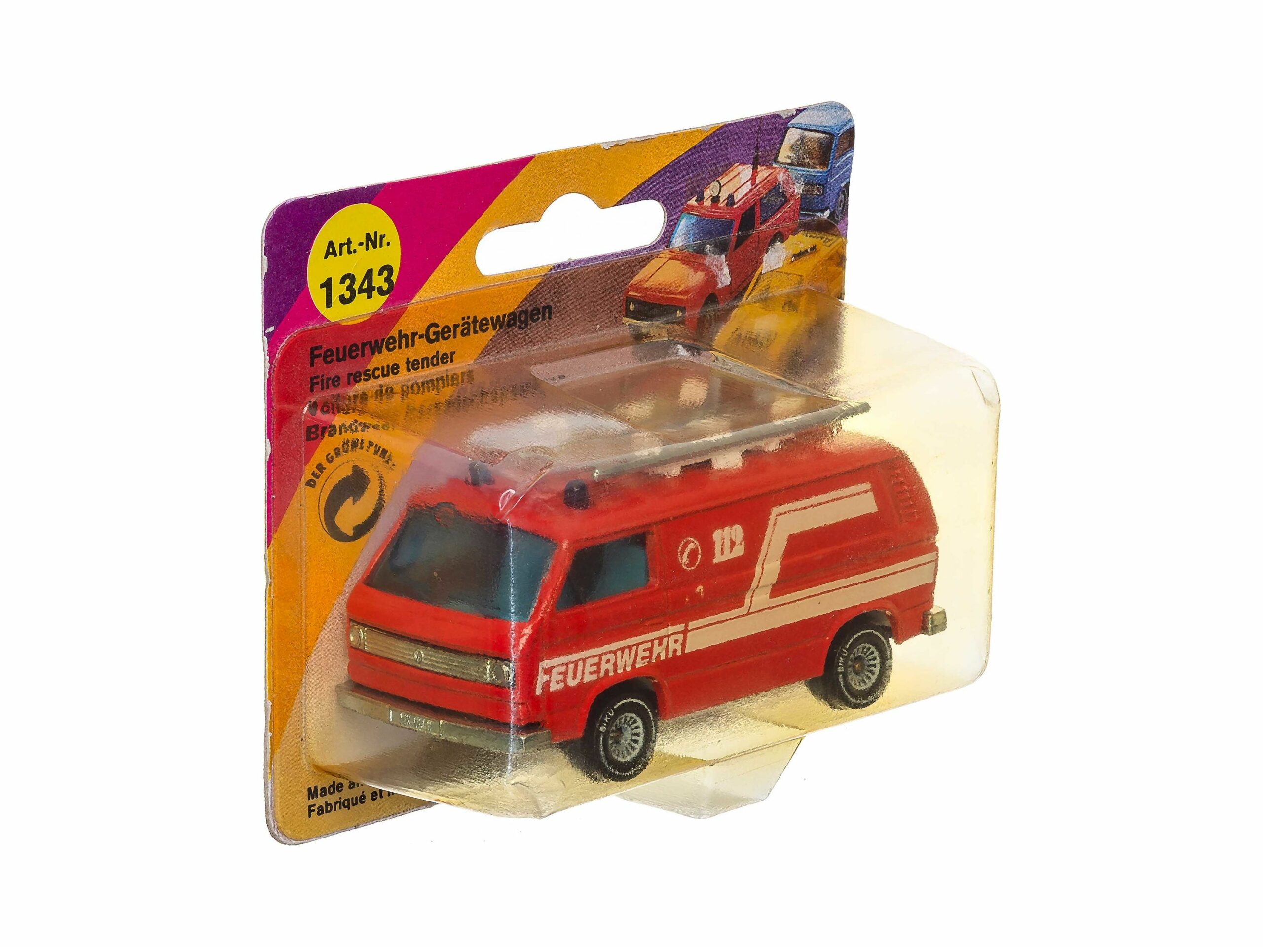 Siku 1343 Feuerwehr Gerätewagen (VW Bus T3) 1:55 OVP 1 Siku 1343 Feuerwehr Gerätewagen (VW Bus T3) 1:55 OVP