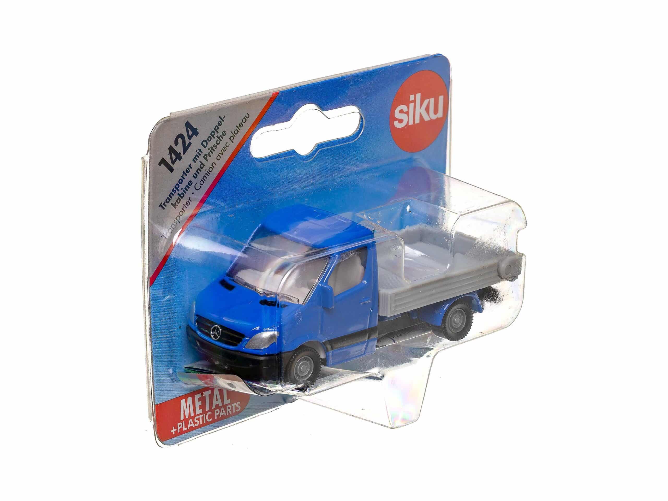 Siku 1424 Mercedes Transporter mit Doppel-Kabine und Pritsche OVP 1 Siku 1424 Mercedes Transporter mit Doppel-Kabine und Pritsche OVP