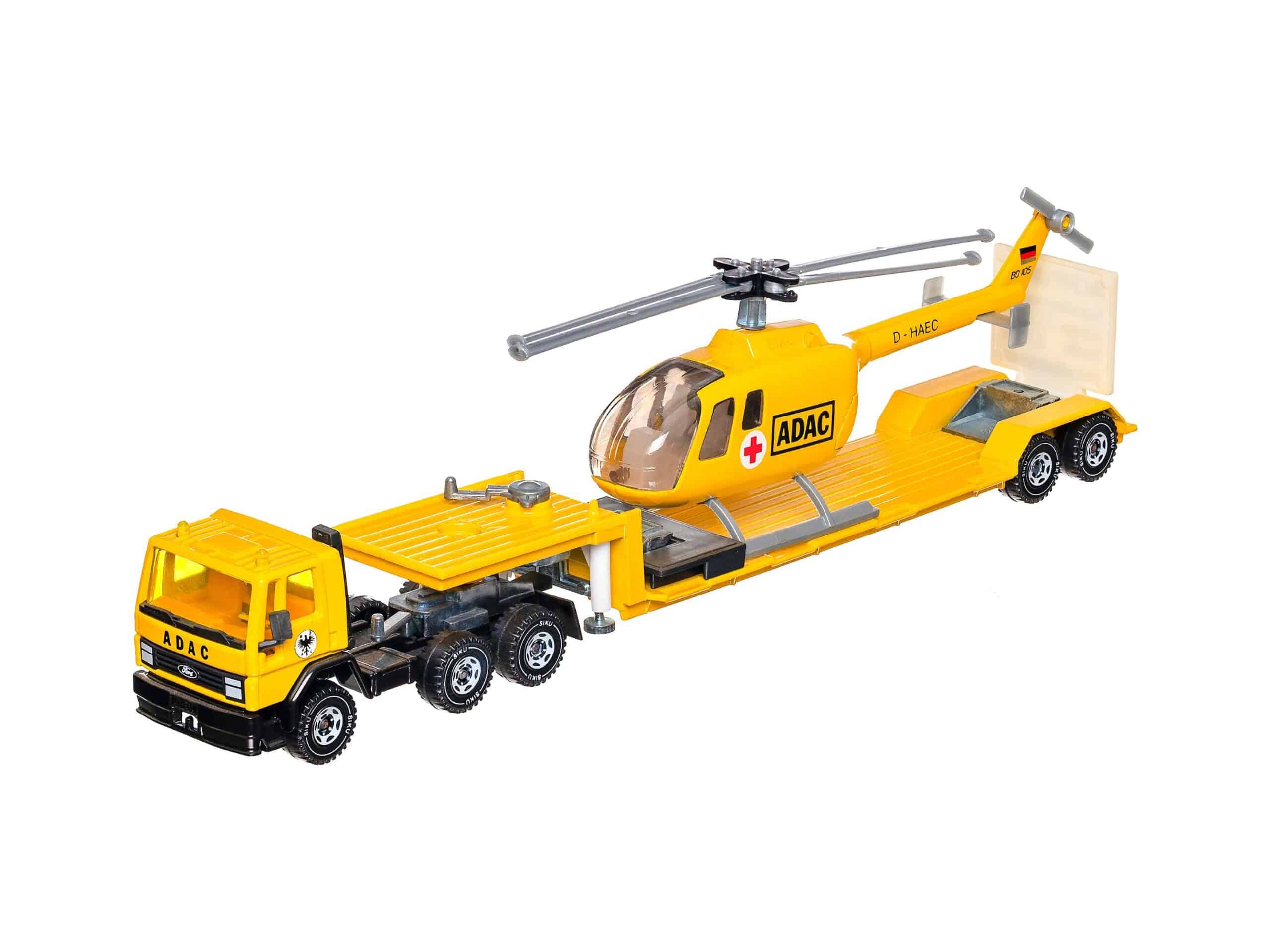 Siku 3719 ADAC Ford Cargo mit Hubschrauber 1:55 OVP 2 Siku 3719 ADAC Ford Cargo mit Hubschrauber 1:55 OVP – Bild 2
