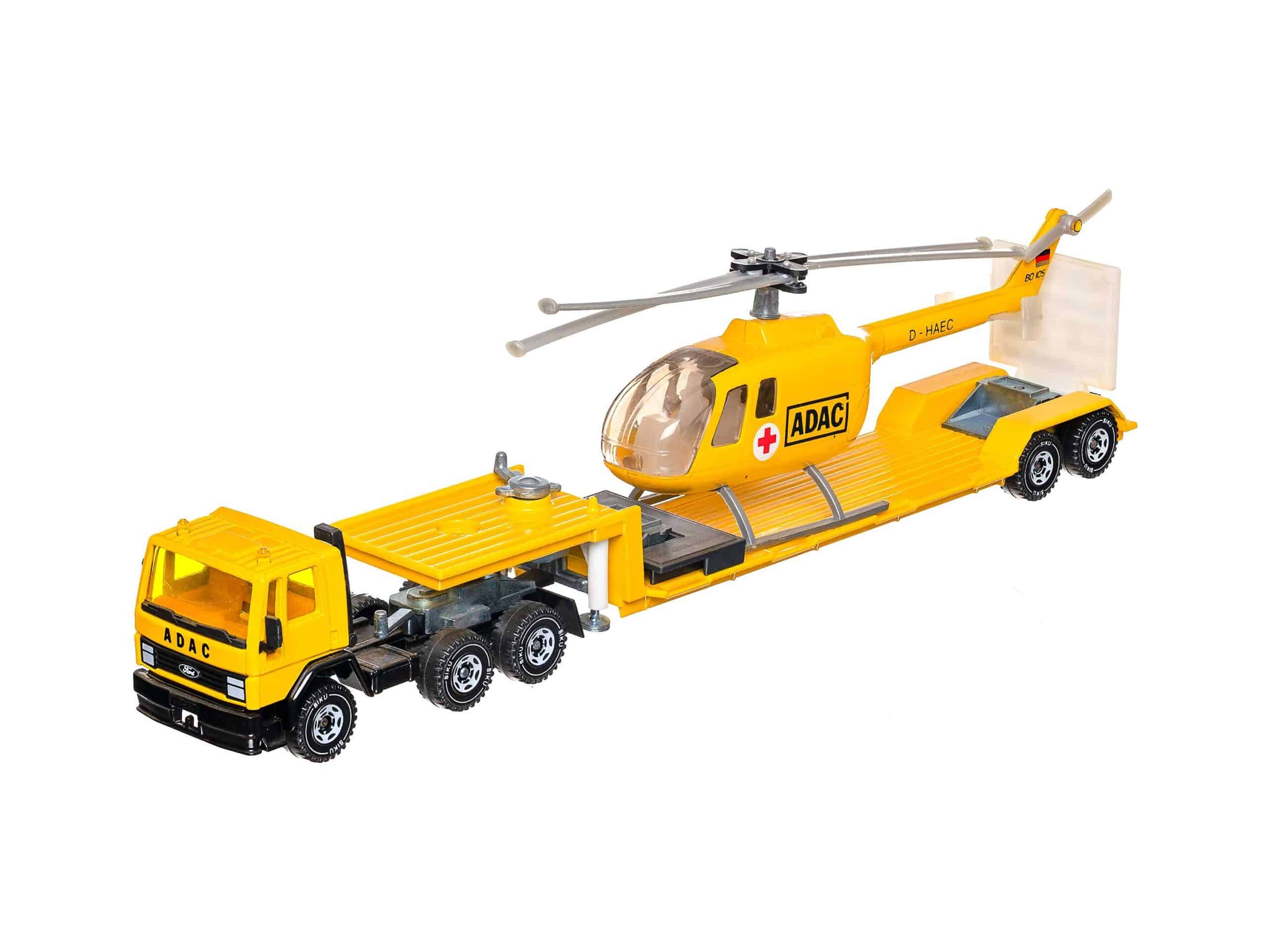 Siku 3719 ADAC Ford Cargo mit Hubschrauber 1:55 OVP 2 Siku 3719 ADAC Ford Cargo mit Hubschrauber 1:55 OVP – Bild 2