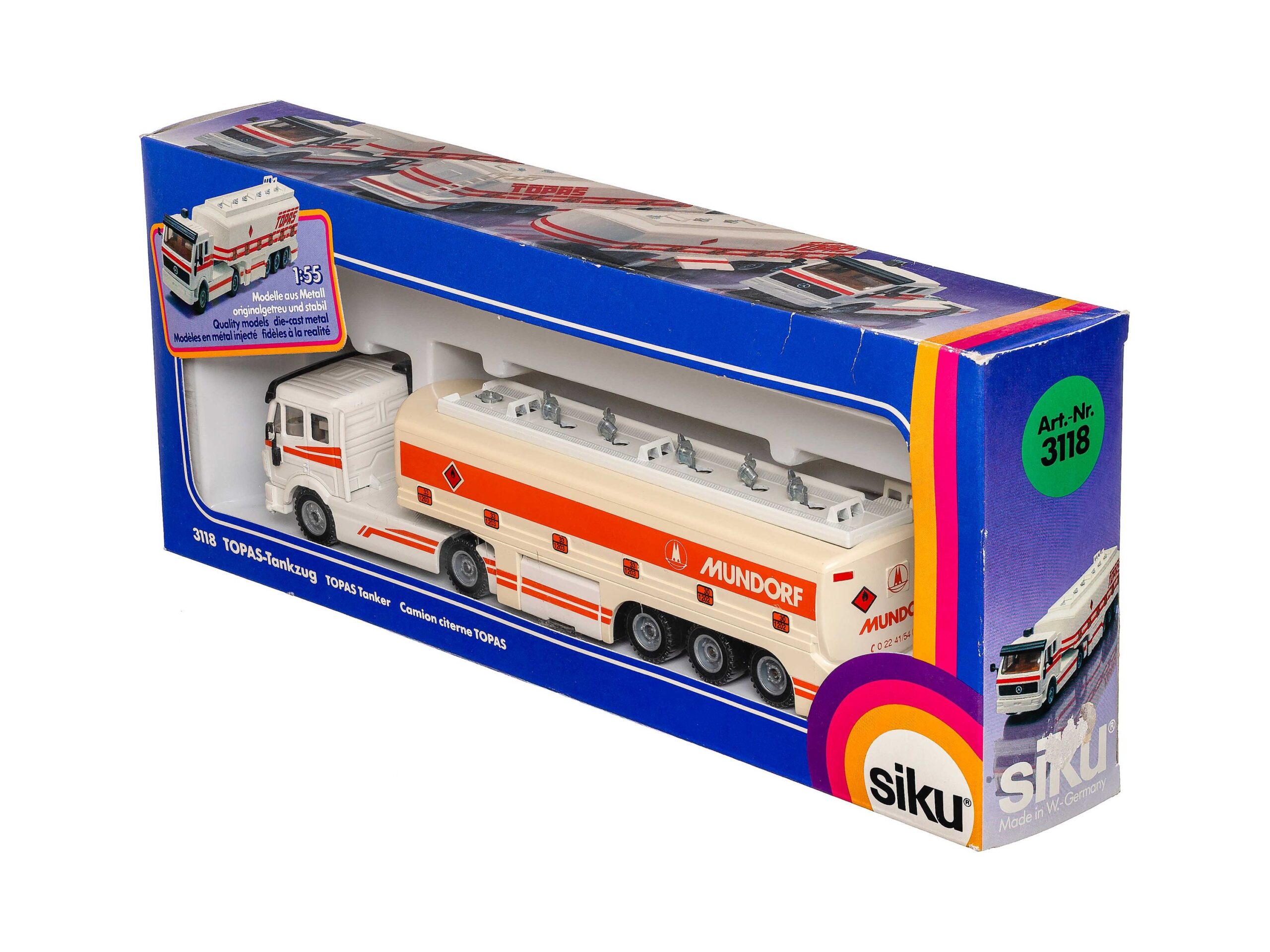 Siku 3118 TOPAS-Tankzug (Mercedes Benz) 1:55 OVP 1 Siku 3118 TOPAS-Tankzug (Mercedes Benz) 1:55 OVP