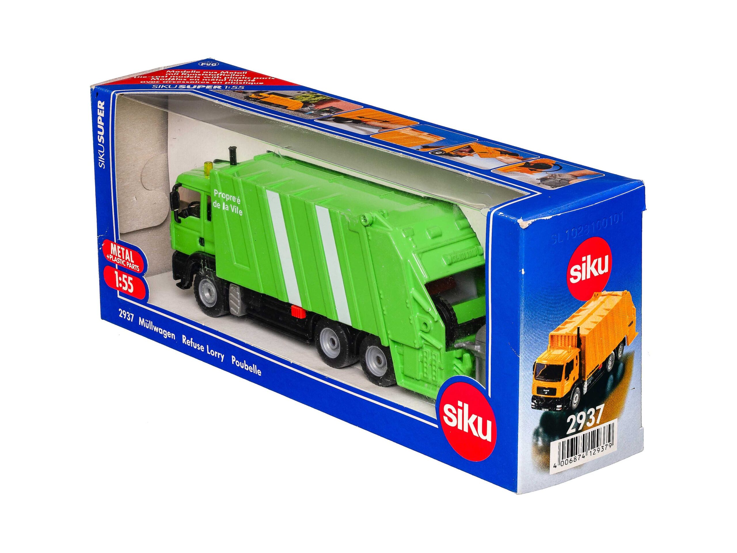Siku 2937 MAN Müllwagen Propriete de Paris 1:55 OVP 1 Siku 2937 MAN Müllwagen Propriete de Paris 1:55 OVP