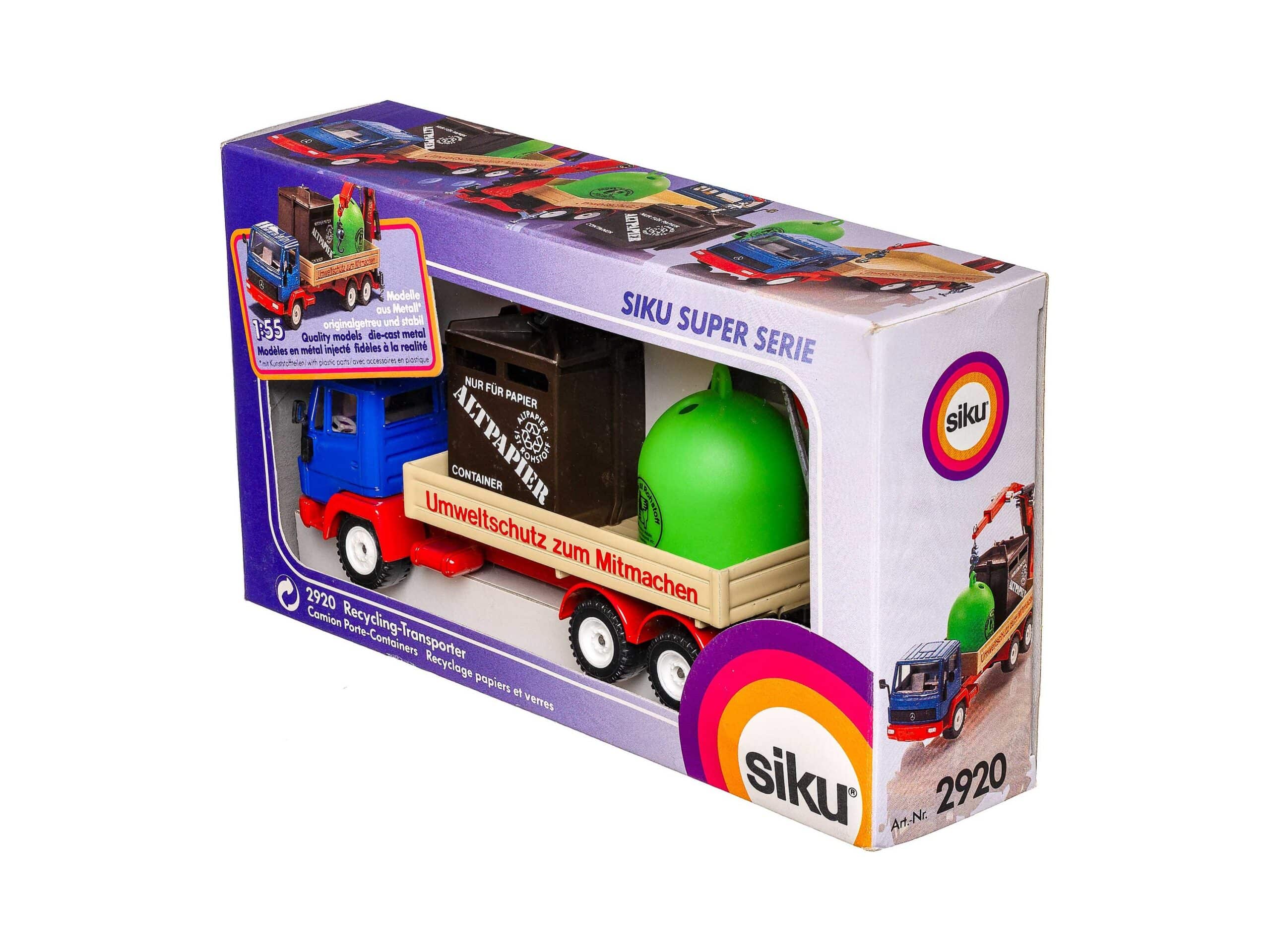 Siku 2920 Mercedes Recycling Transporter 1:55 OVP 1 Siku 2920 Mercedes Recycling Transporter 1:55 OVP