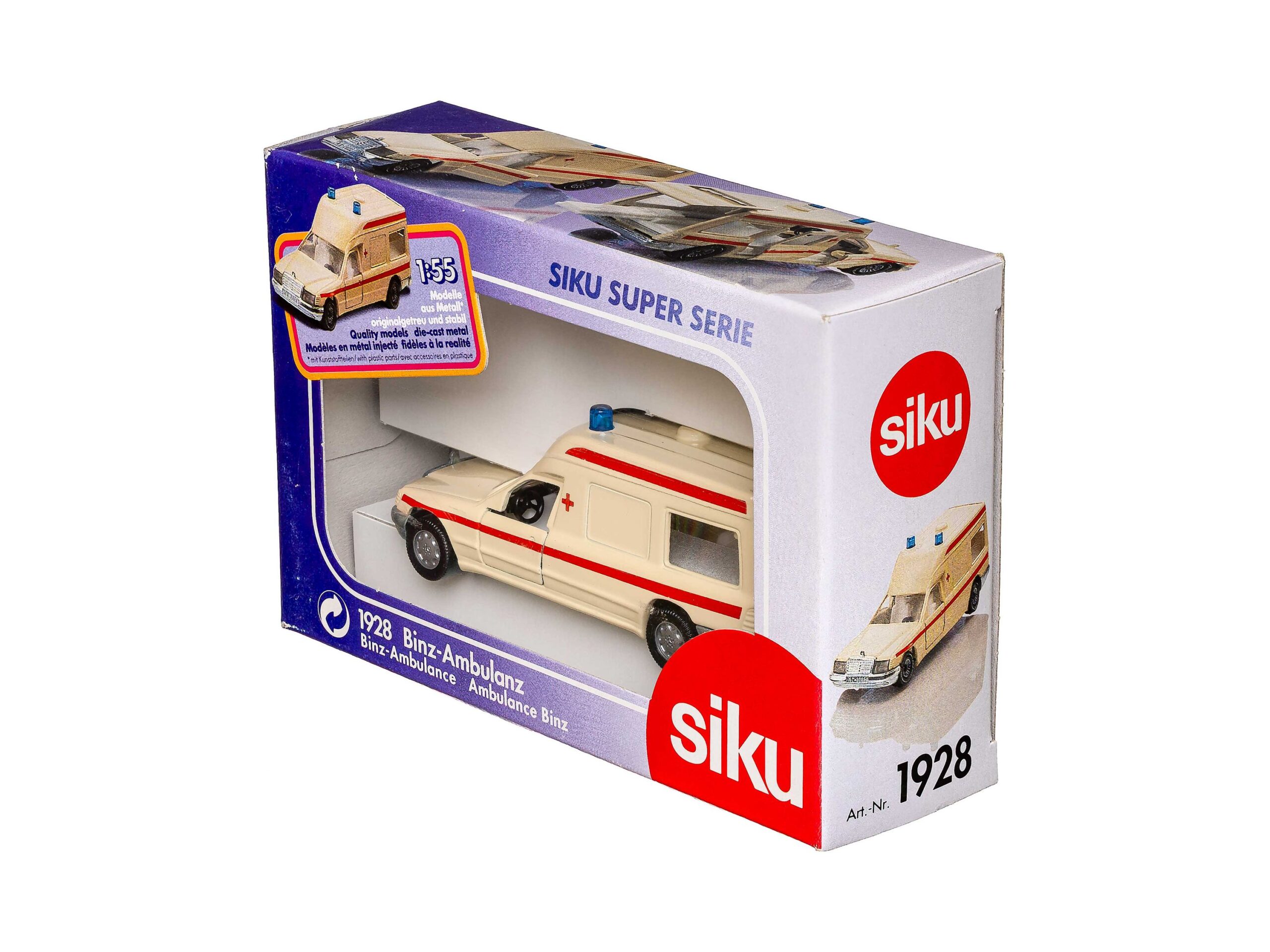 Siku 1928 Binz Krankenwagen (Mercedes 260 E) 1:55 OVP 1 Siku 1928 Binz Krankenwagen (Mercedes 260 E) 1:55 OVP