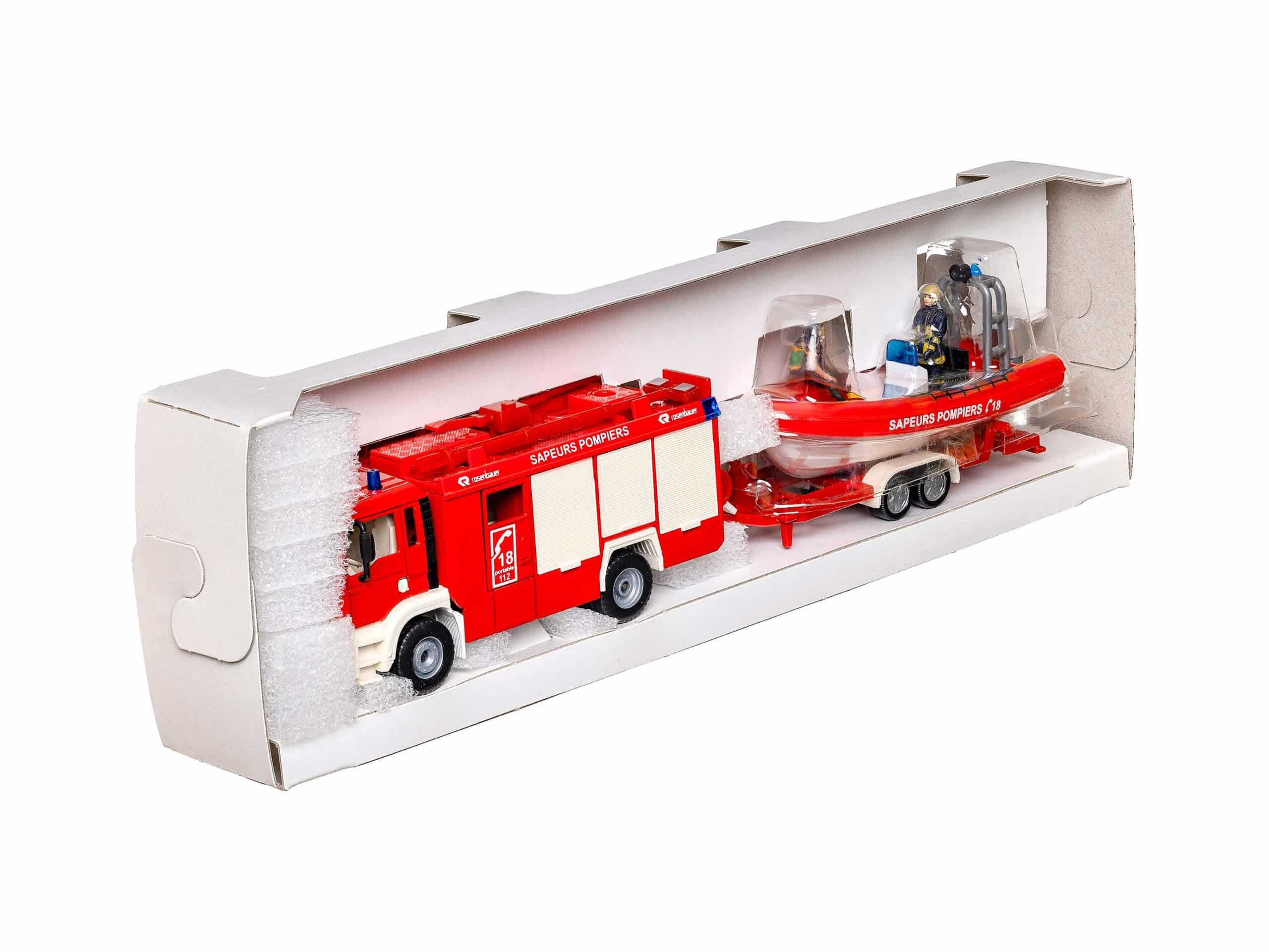 Siku 2102 Feuerwehr MAN mit Boot Sapeurs Pompiers 1:55 OVP 2 Siku 2102 Feuerwehr MAN mit Boot Sapeurs Pompiers 1:55 OVP – Bild 2