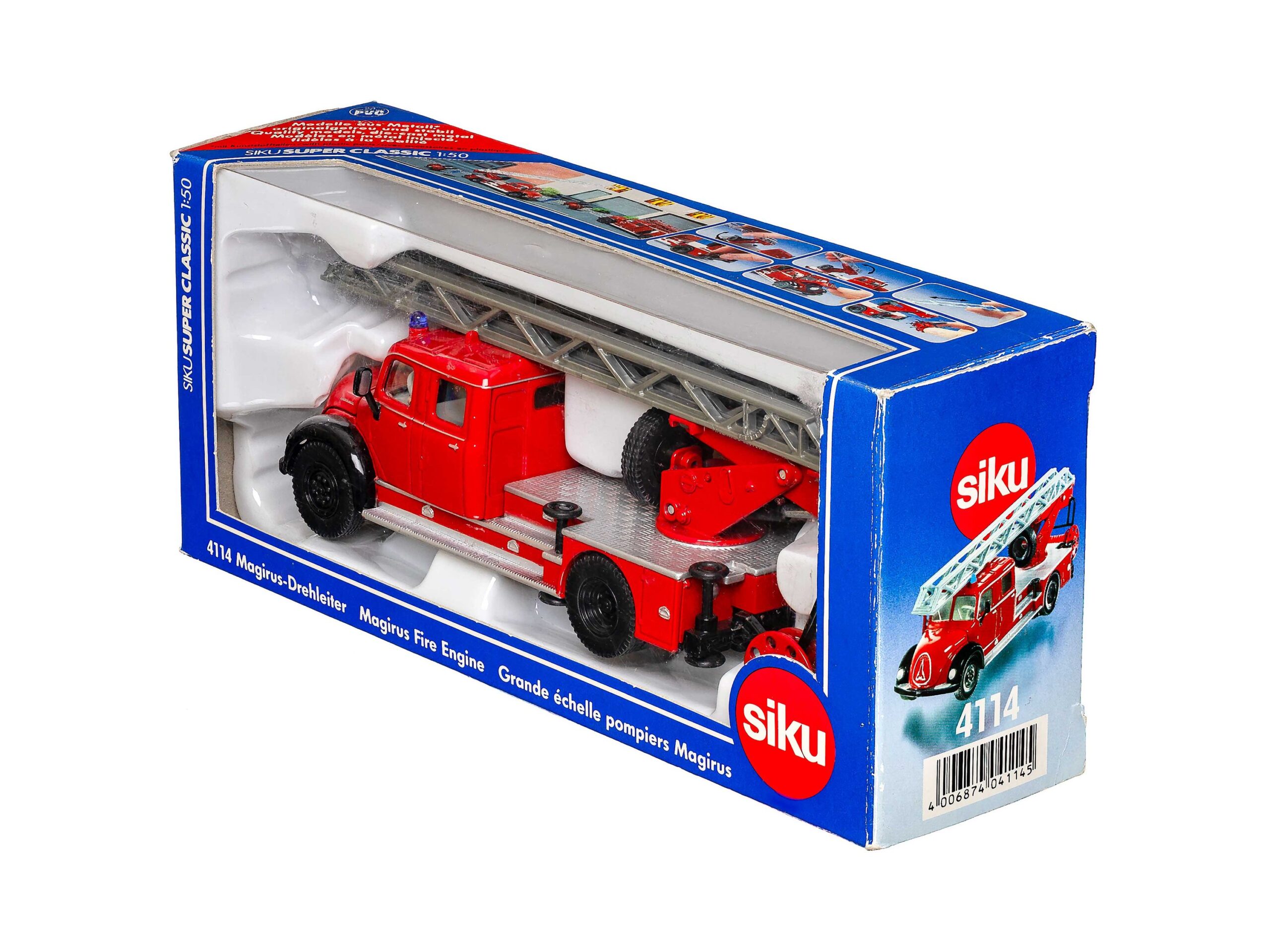 Siku 4114 Feuerwehr Drehleiter (Magirus) 1:50 OVP 1 Siku 4114 Feuerwehr Drehleiter (Magirus) 1:50 OVP