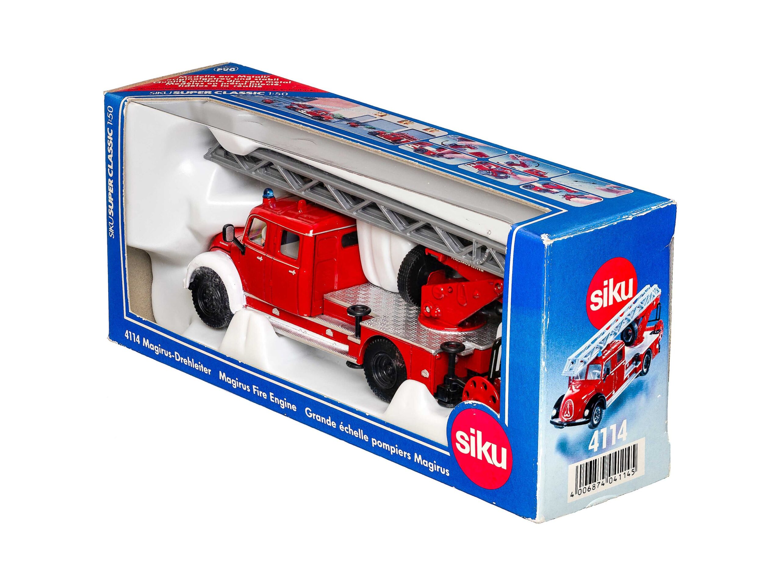 Siku 4114 Feuerwehr Drehleiter (Magirus) 1:50 OVP 1 Siku 4114 Feuerwehr Drehleiter (Magirus) 1:50 OVP