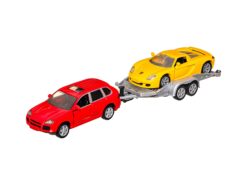 Siku 2544 Porsche PKW mit Transport Anhänger 1:55 OVP 4 Siku 2544 Porsche PKW mit Transport Anhänger 1:55 OVP – Bild 2