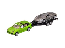 Siku 2544 Porsche PKW mit Transport Anhänger 1:55 OVP 4 Siku 2544 Porsche PKW mit Transport Anhänger 1:55 OVP – Bild 2