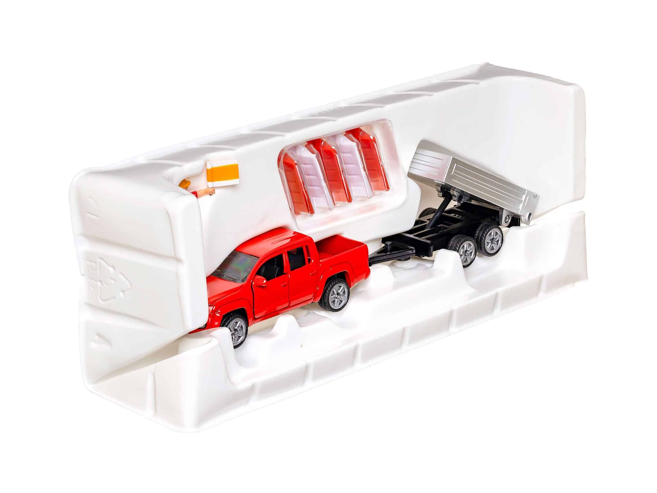 Siku 3543 VW Pick-Up mit Kippanhänger 1:55 OVP 2 Siku 3543 VW Pick-Up mit Kippanhänger 1:55 OVP – Bild 2