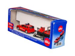 Siku 2549 Feuerwehr PKW mit Anhänger und Hovercraft OVP
