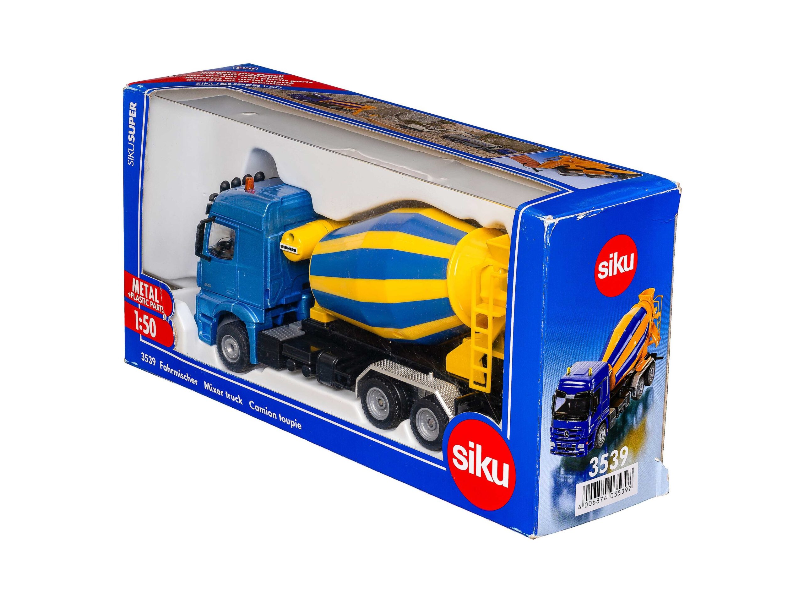 Siku 3539 Mercedes Fahrmischer 1:50 OVP 1 Siku 3539 Mercedes Fahrmischer 1:50 OVP