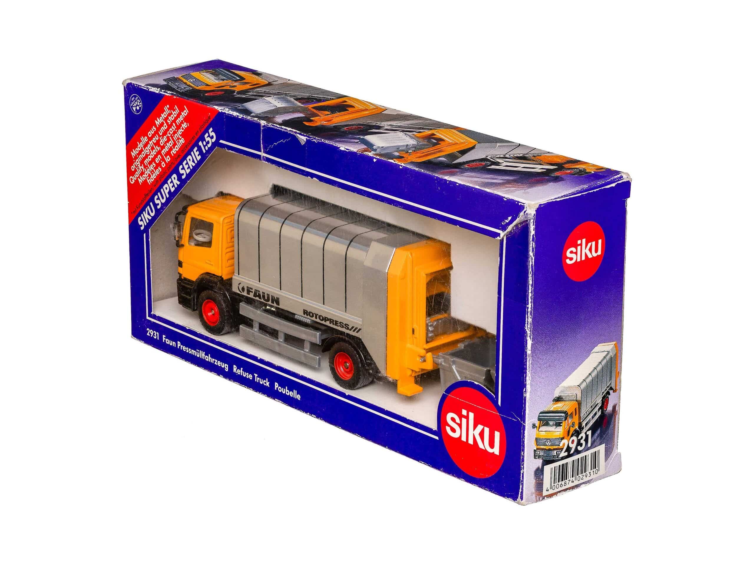 Siku 2931 Faun Pressmüllfahrzeug (Mercedes) 1:55 OVP 1 Siku 2931 Faun Pressmüllfahrzeug (Mercedes) 1:55 OVP