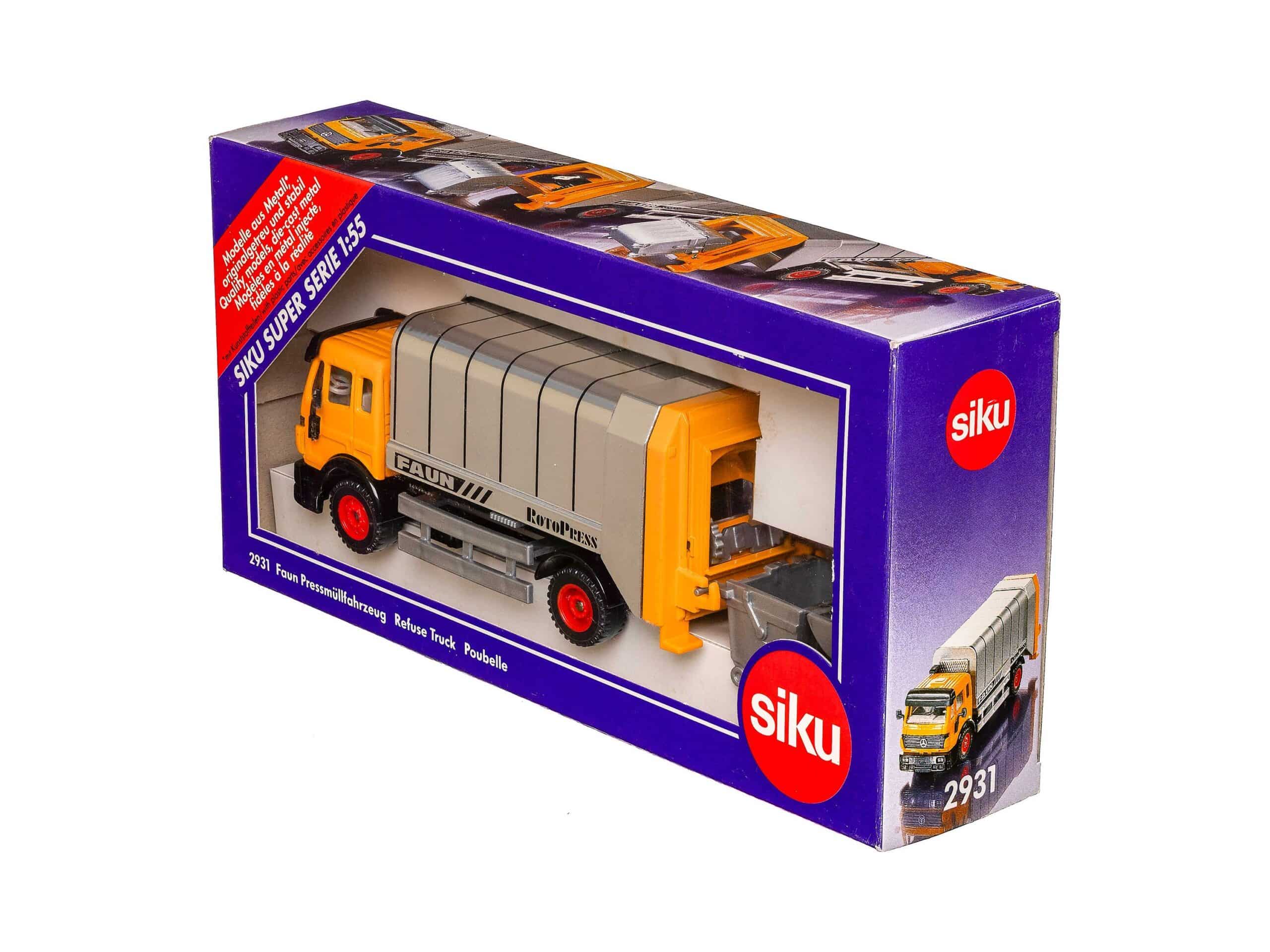 Siku 2931 Faun Pressmüllfahrzeug (Mercedes) 1:55 OVP 1 Siku 2931 Faun Pressmüllfahrzeug (Mercedes) 1:55 OVP