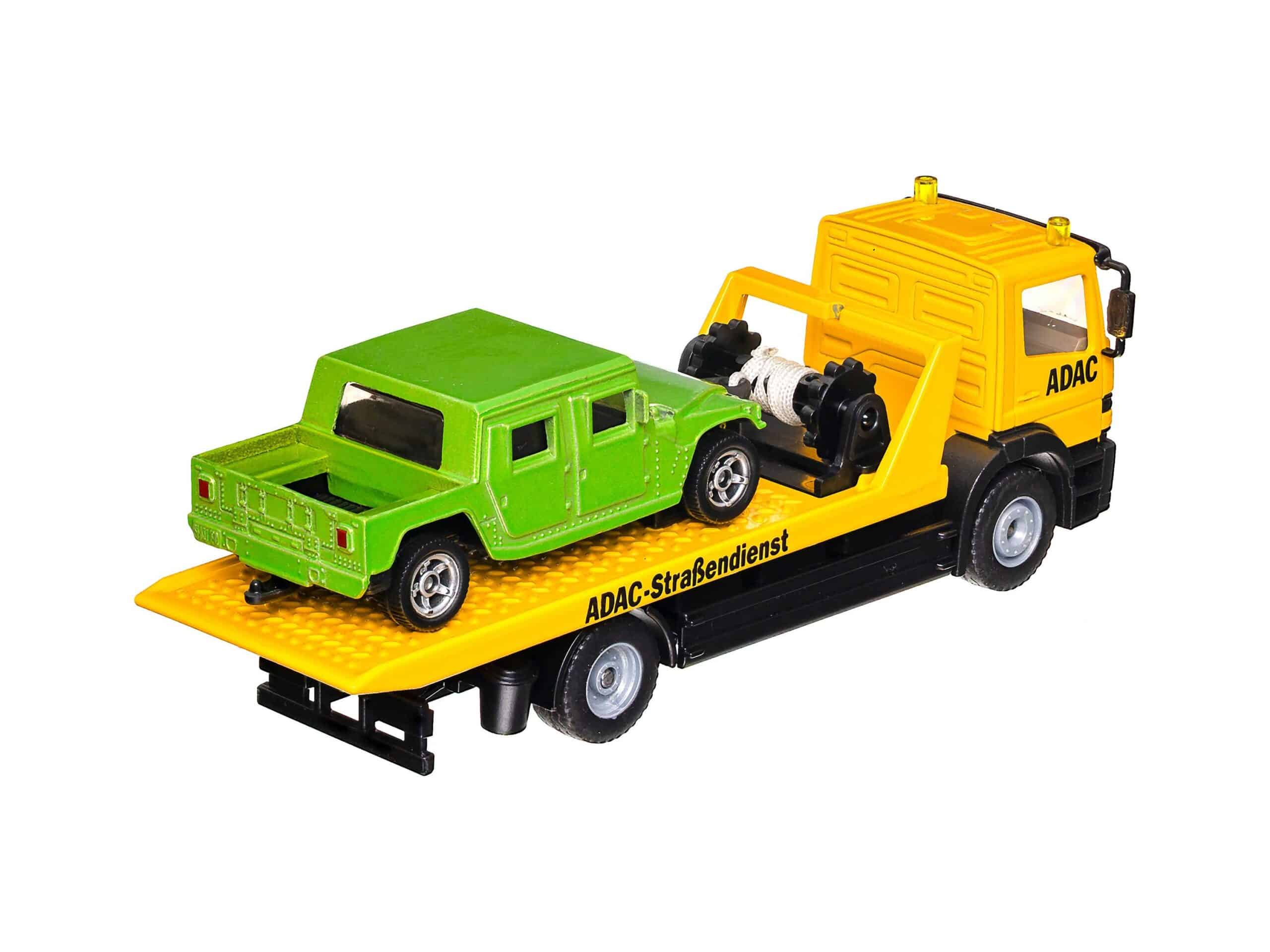 Siku 2712 Mercedes Abschleppwagen (ADAC) mit PKW 1:55 OVP 3 Siku 2712 Mercedes Abschleppwagen (ADAC) mit PKW 1:55 OVP – Bild 3