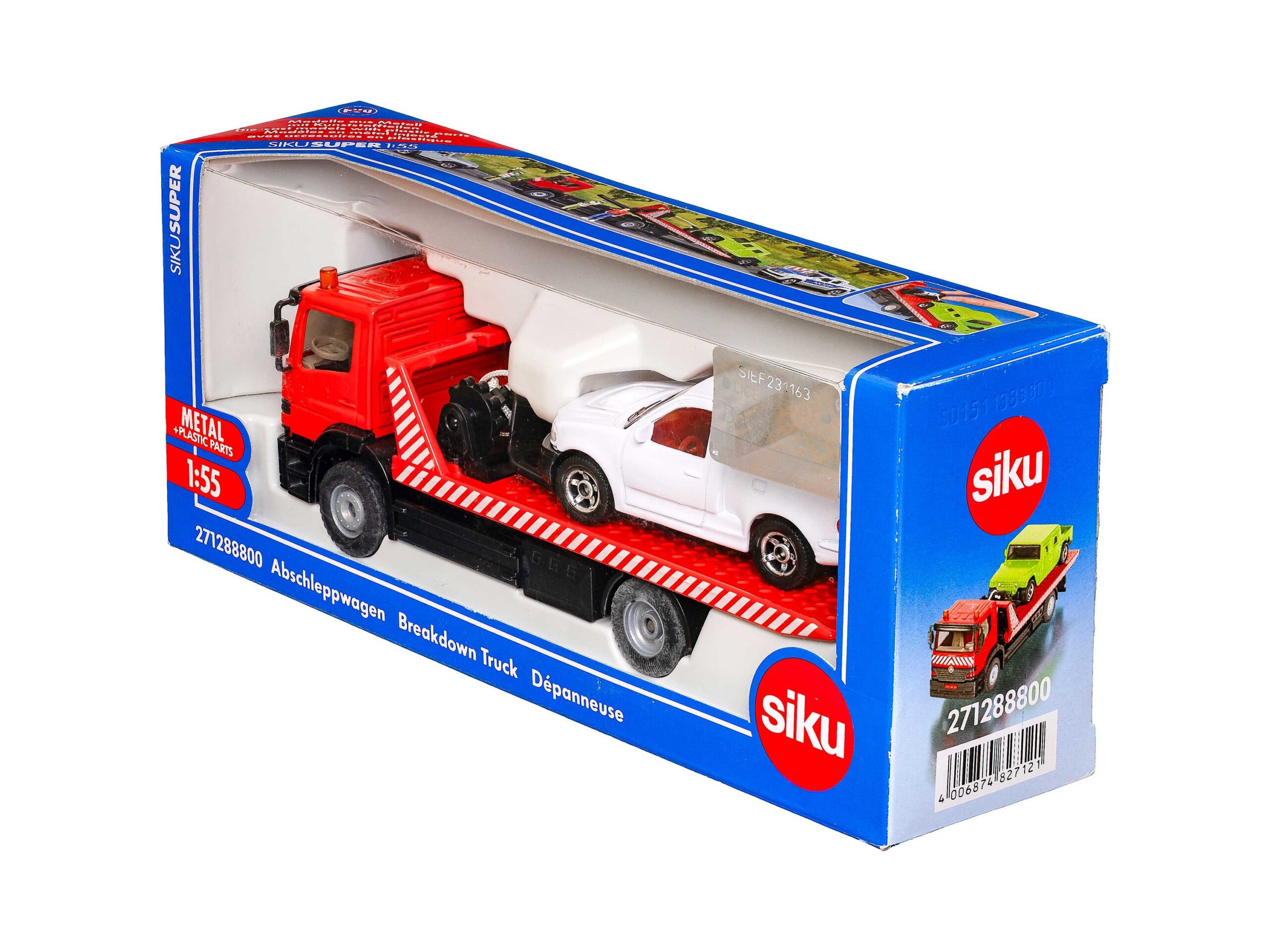 Siku 271288800 Mercedes Abschleppwagen mit PKW 1:55 OVP 1 Siku 271288800 Mercedes Abschleppwagen mit PKW 1:55 OVP