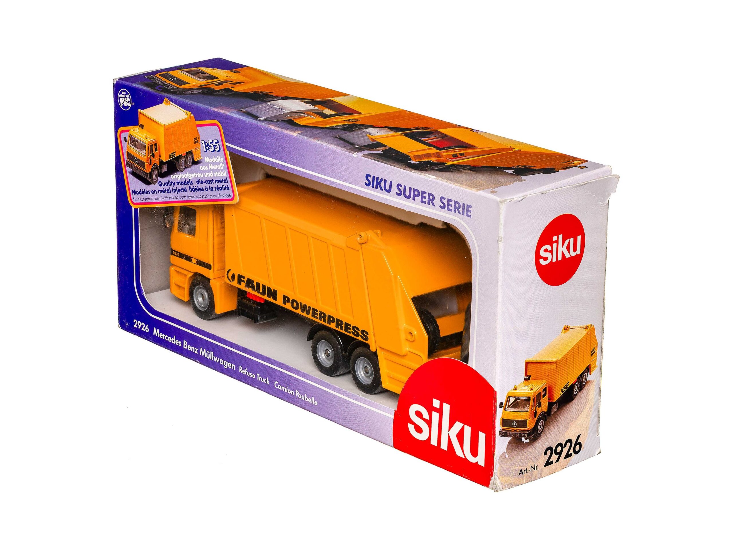 Siku 2926 Mercedes Müllwagen 1:55 OVP 1 Siku 2926 Mercedes Müllwagen 1:55 OVP