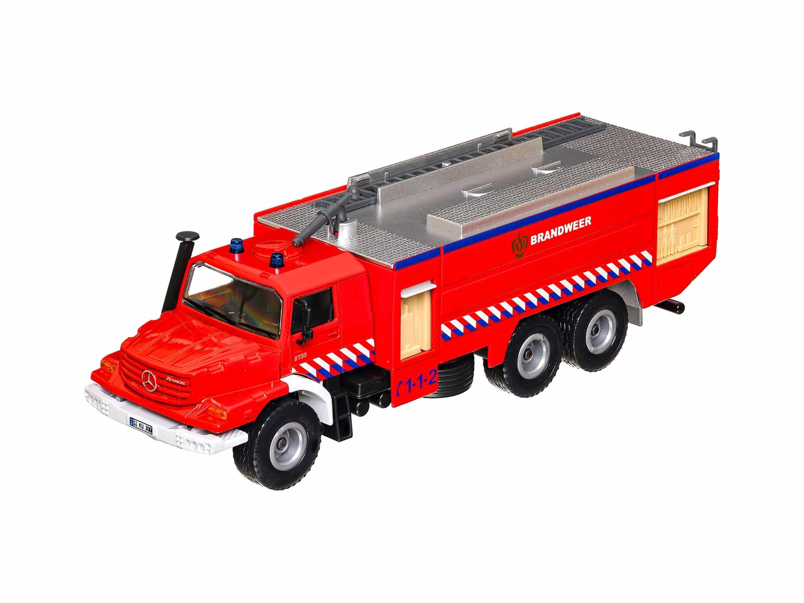 Siku 2109 Mercedes Zetros Brandweer 1:50 OVP 2 Siku 2109 Mercedes Zetros Brandweer 1:50 OVP – Bild 2