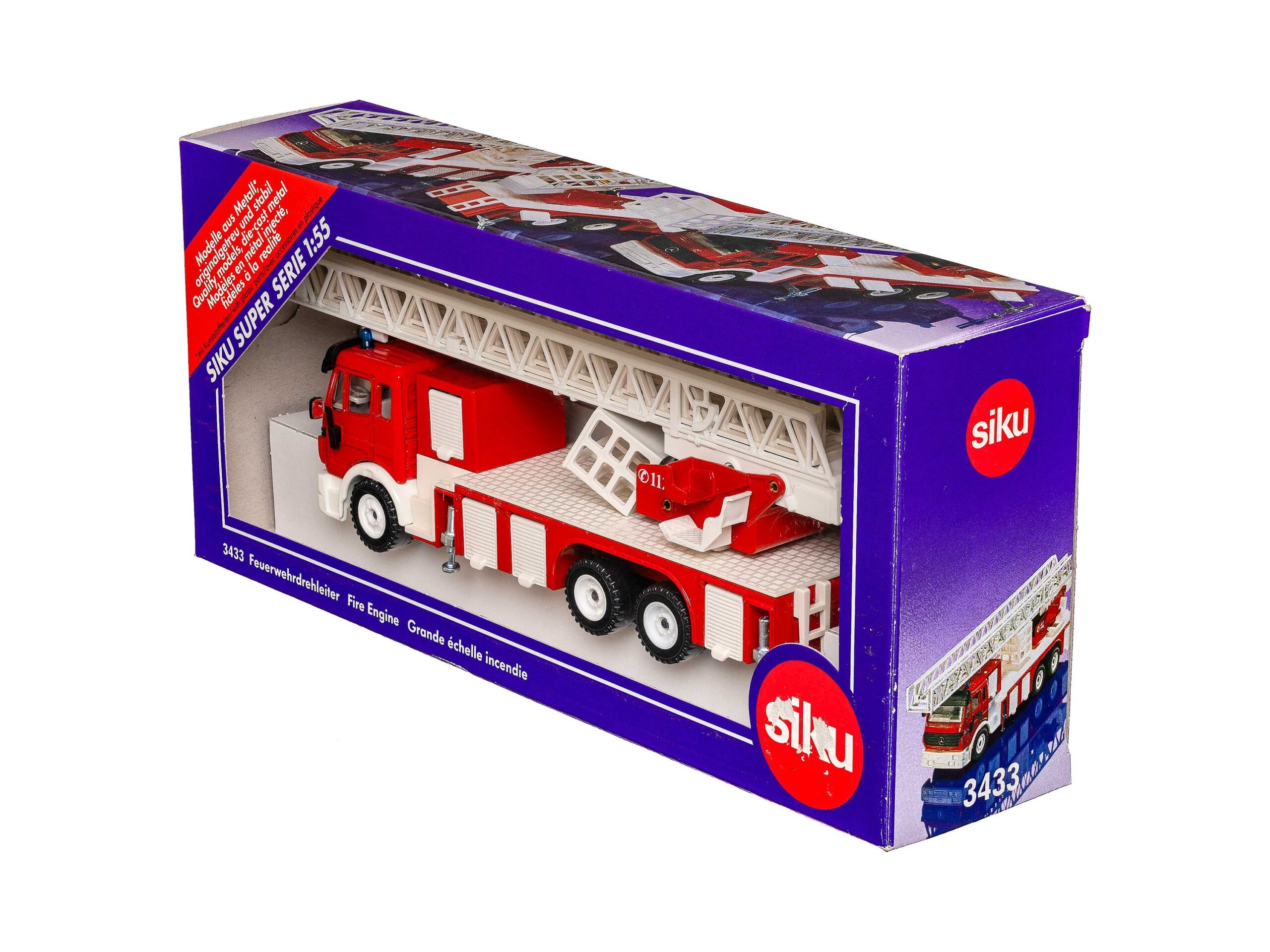 Siku 3433 Feuerwehr Drehleiter (Mercedes) OVP 1 Siku 3433 Feuerwehr Drehleiter (Mercedes) OVP
