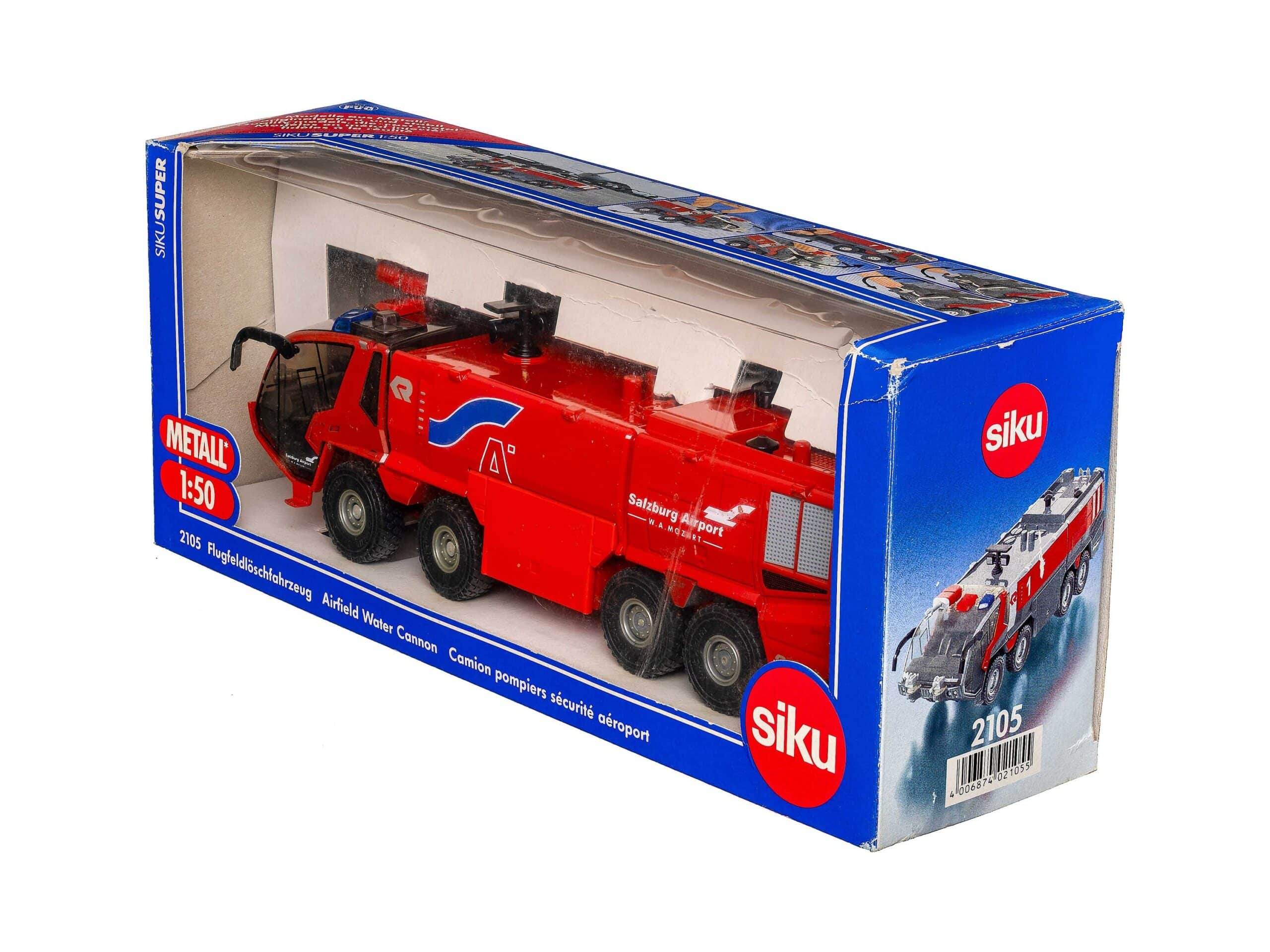Siku 2105 Feuerwehr Flugfeldlöschfahrzeug Salzburg Airport 1:50 OVP 1 Siku 2105 Feuerwehr Flugfeldlöschfahrzeug Salzburg Airport 1:50 OVP
