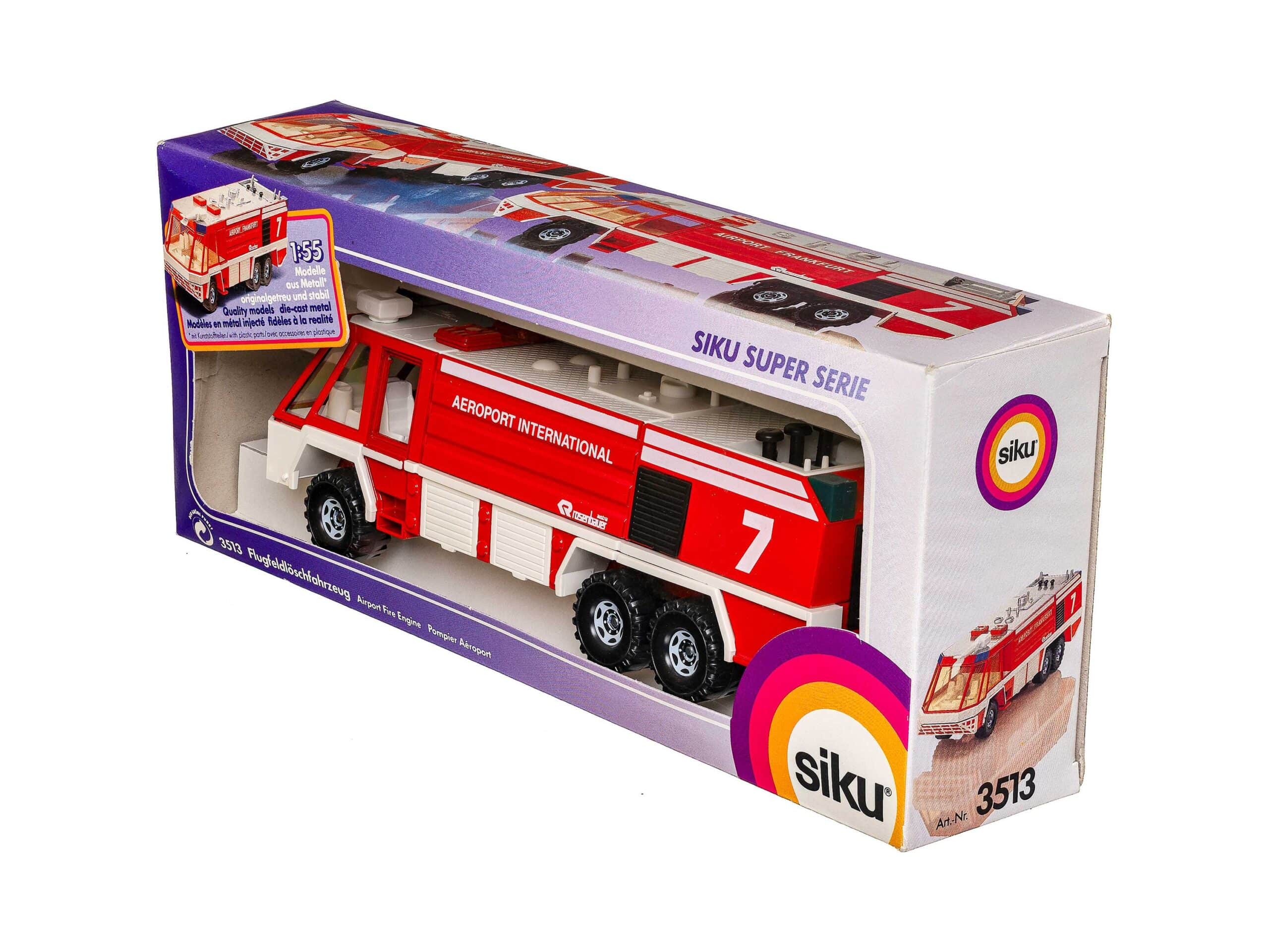 Siku 3513 Feuerwehr Flugfeldlöschfahrzeug Aeroport International 1:55 OVP 1 Siku 3513 Feuerwehr Flugfeldlöschfahrzeug Aeroport International 1:55 OVP