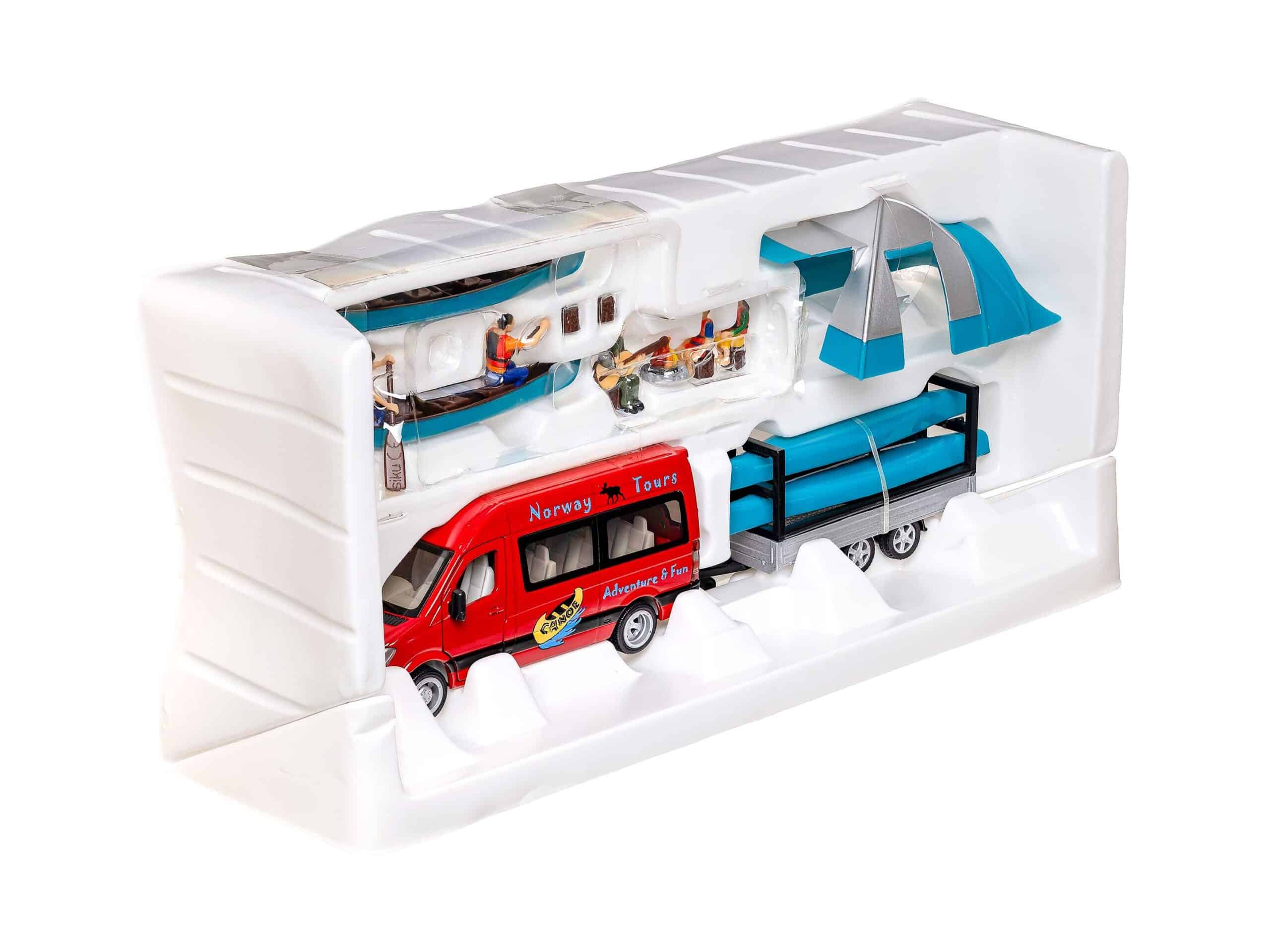 Siku 2545 Mercedes Sprinter mit Kanu Anhänger 1:55 OVP 2 Siku 2545 Mercedes Sprinter mit Kanu Anhänger 1:55 OVP – Bild 2