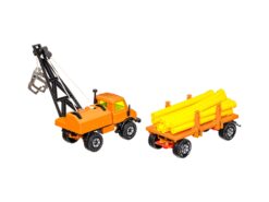 Siku 2820 Rohrverleger mit Anhänger (Mercedes Benz Unimog 406) OVP – Bild 4