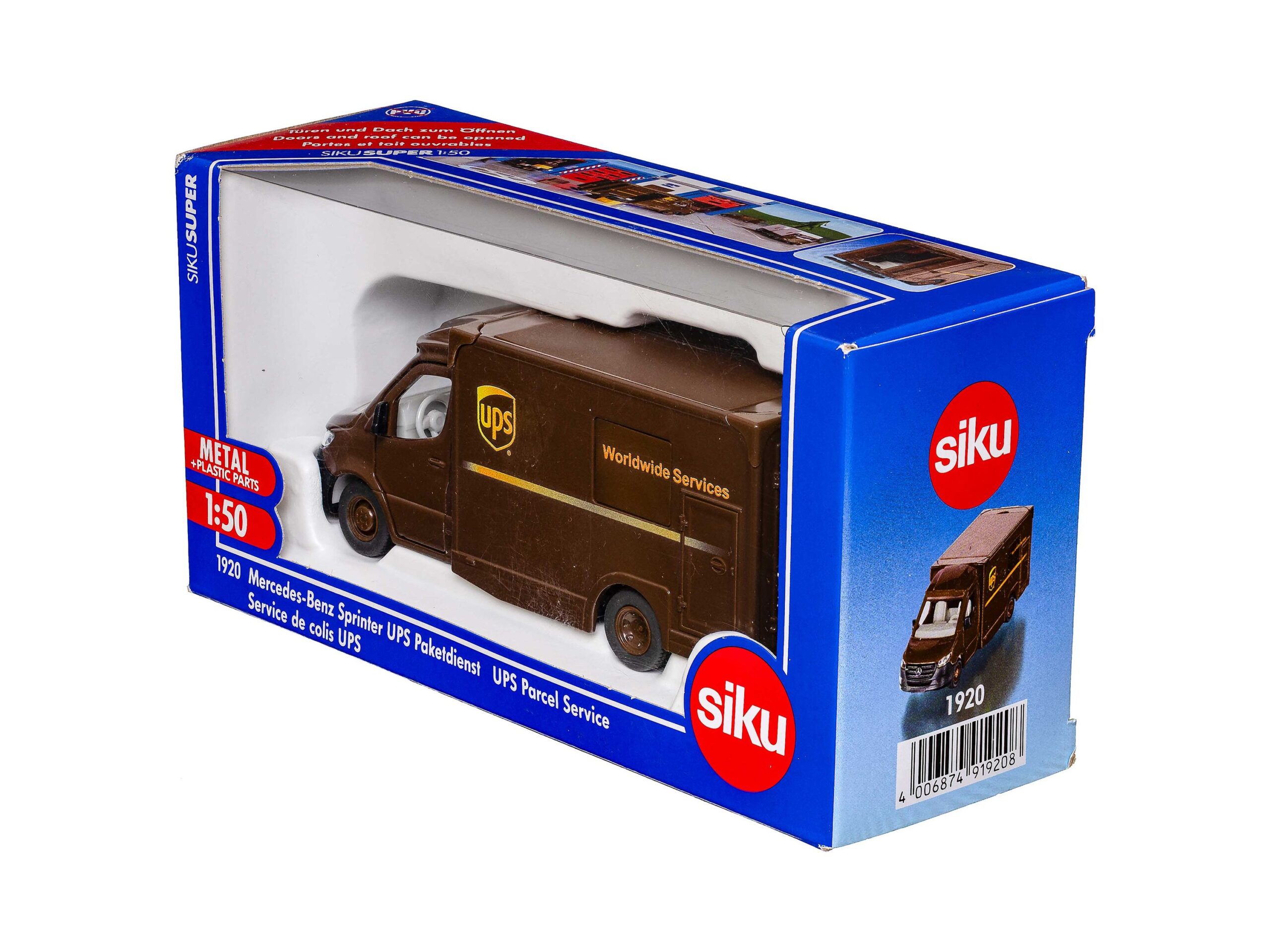 Siku 1920 Mercedes Sprinter UPS Paketdienst 1:50 OVP 1 Siku 1920 Mercedes Sprinter UPS Paketdienst 1:50 OVP