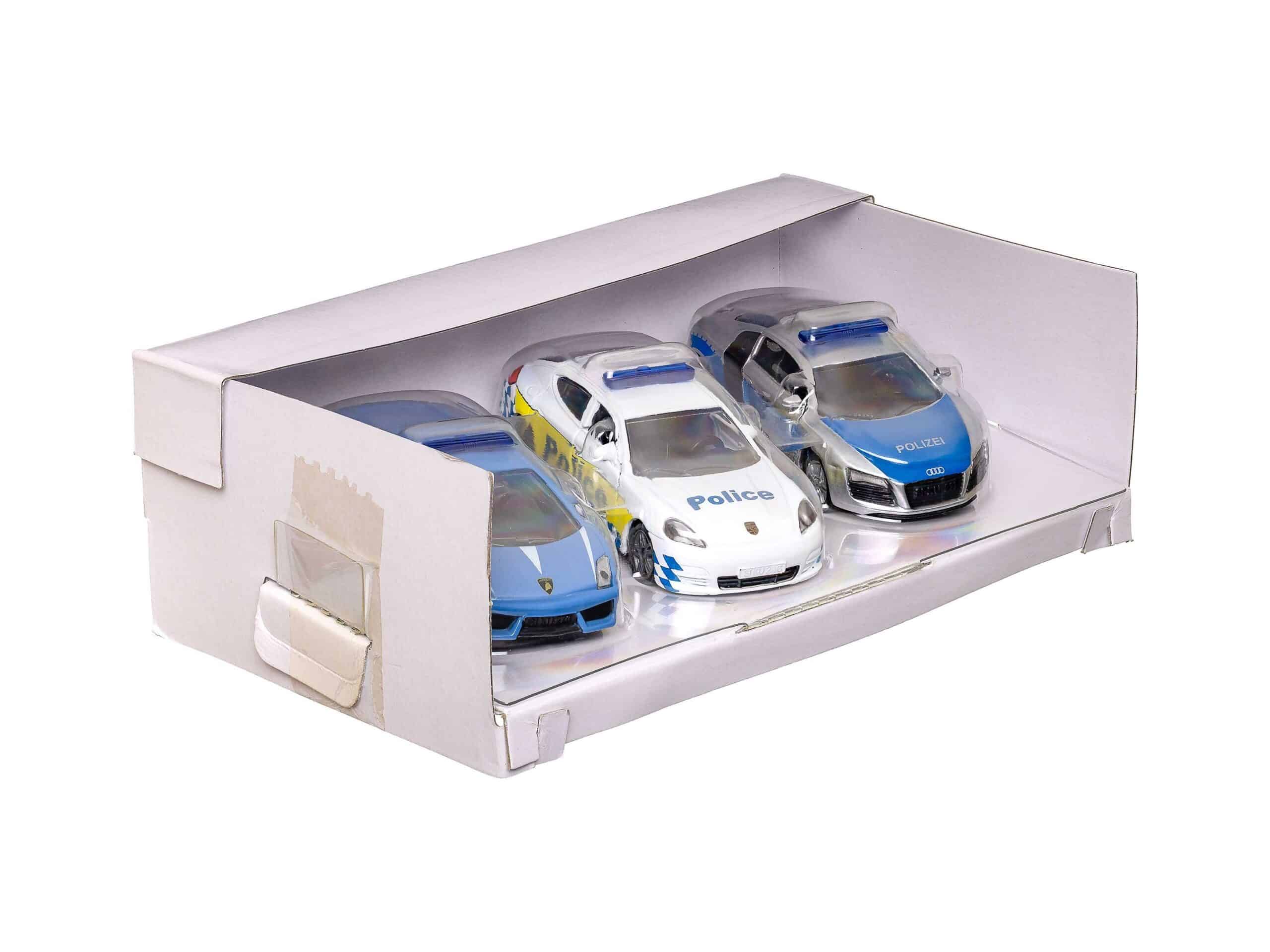 Siku 6302 Geschenkset Polizei Lamborghini Porsche Audi OVP 2 Siku 6302 Geschenkset Polizei Lamborghini Porsche Audi OVP – Bild 2
