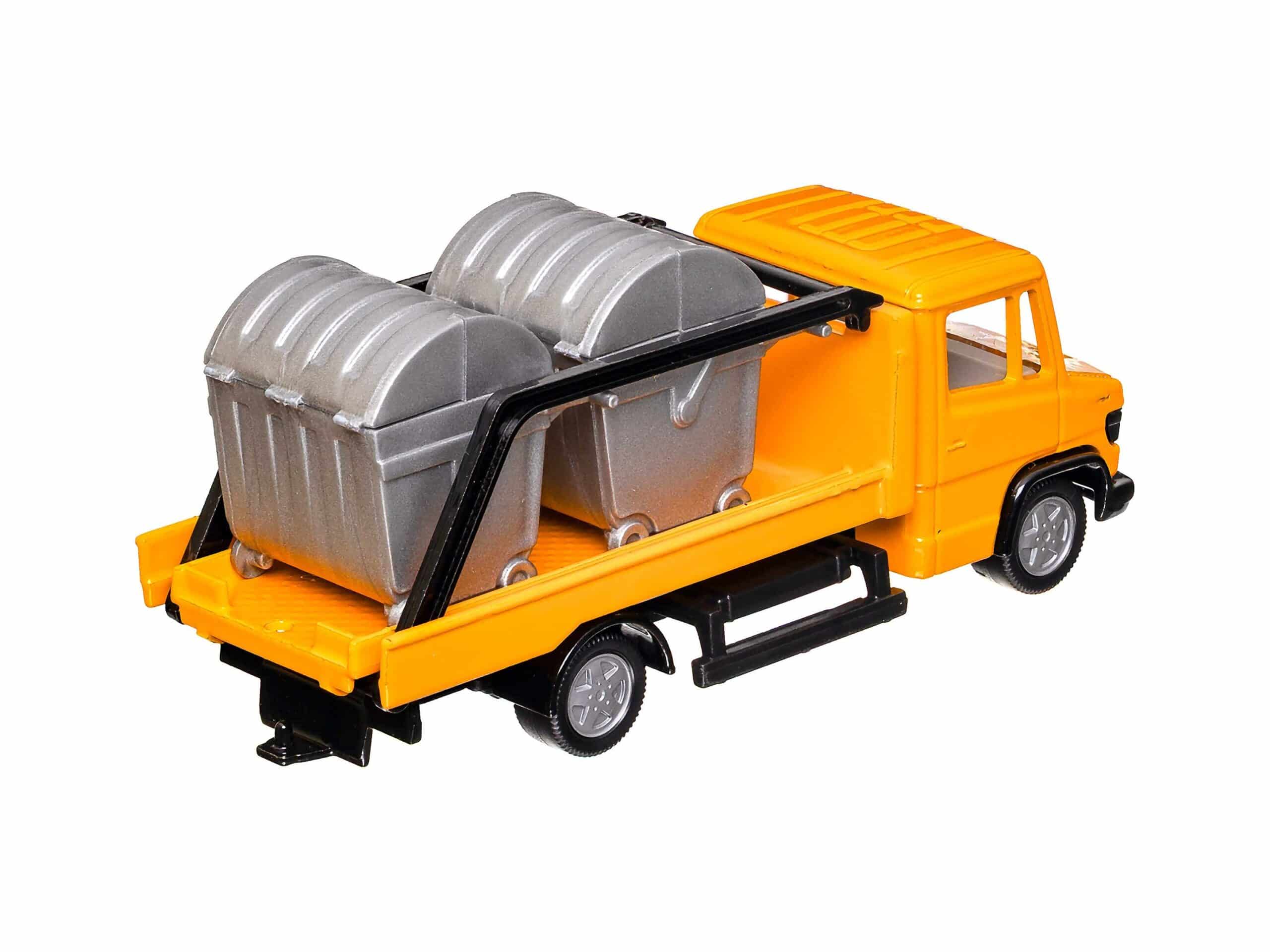 Siku 2017 Mercedes Vario Müllwagen mit 2 Mülltonnen 1:55 OVP 3 Siku 2017 Mercedes Vario Müllwagen mit 2 Mülltonnen 1:55 OVP – Bild 3