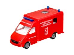 Siku 2020 Feuerwehr Mercedes Rettungswagen Sapeurs Pompiers 1:55 OVP – Bild 2