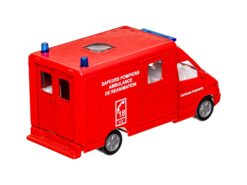 Siku 2020 Feuerwehr Mercedes Rettungswagen Sapeurs Pompiers 1:55 OVP – Bild 3