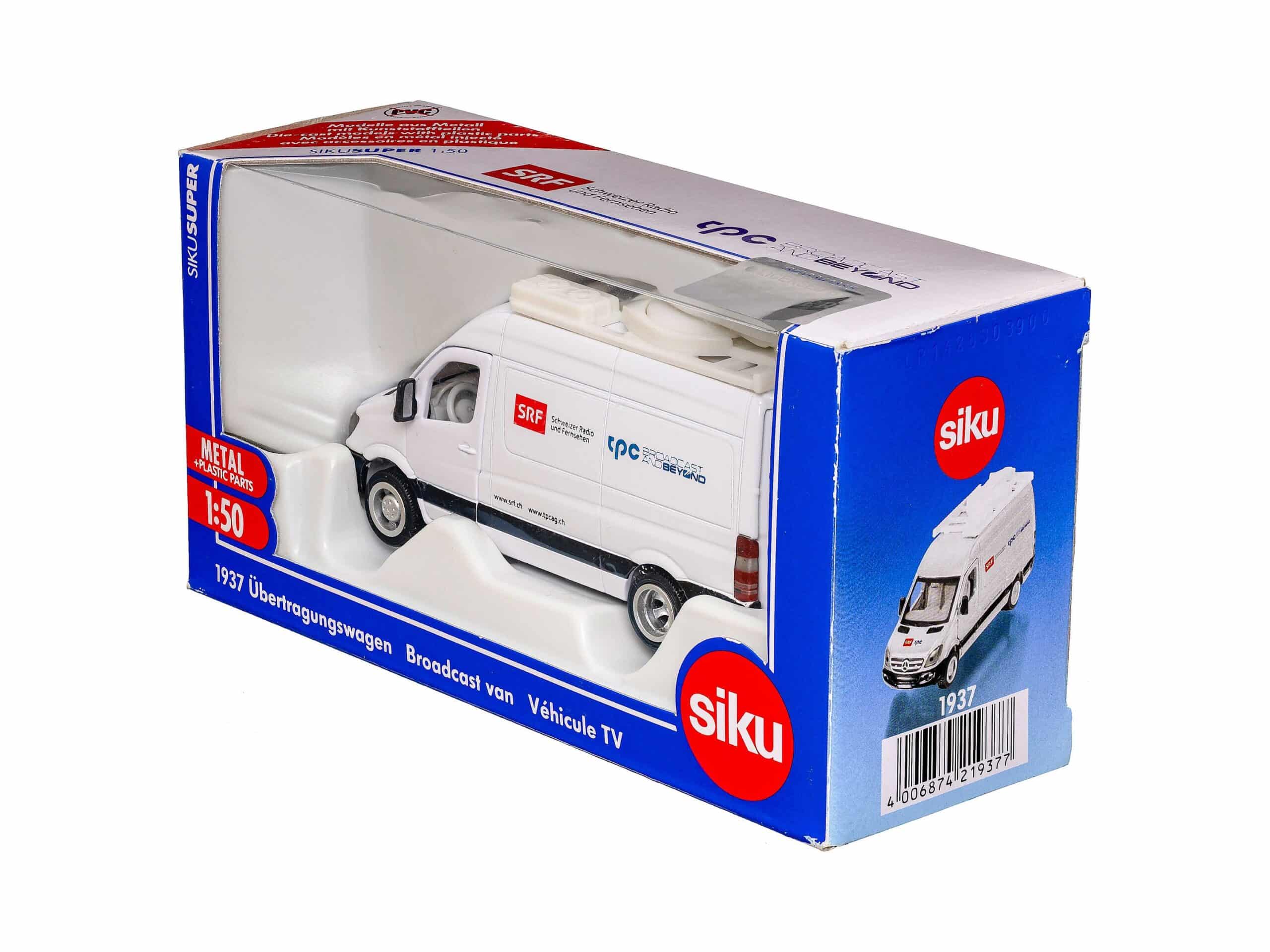 Siku 1937 Mercedes Übertragungswagen SRF 1:50 OVP 1 Siku 1937 Mercedes Übertragungswagen SRF 1:50 OVP