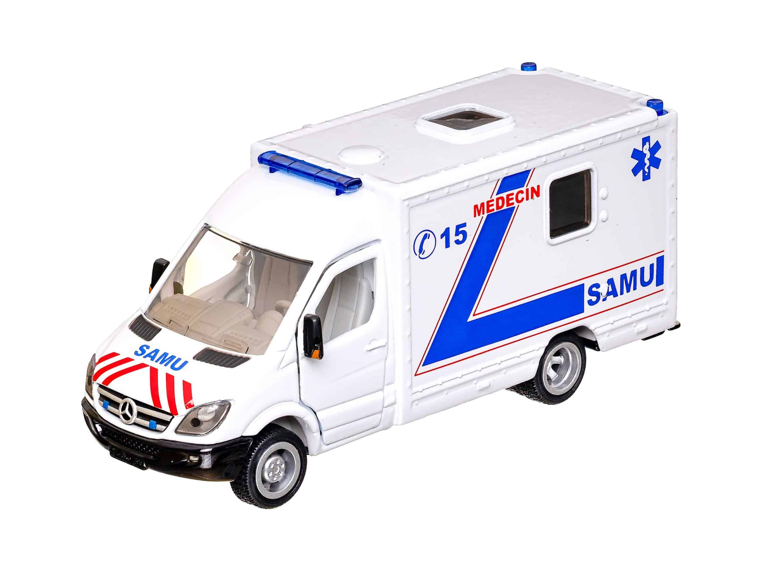 Siku 2108 Mercedes Rettungswagen SAMU Medeciin 1:50 OVP 2 Siku 2108 Mercedes Rettungswagen SAMU Medeciin 1:50 OVP – Bild 2