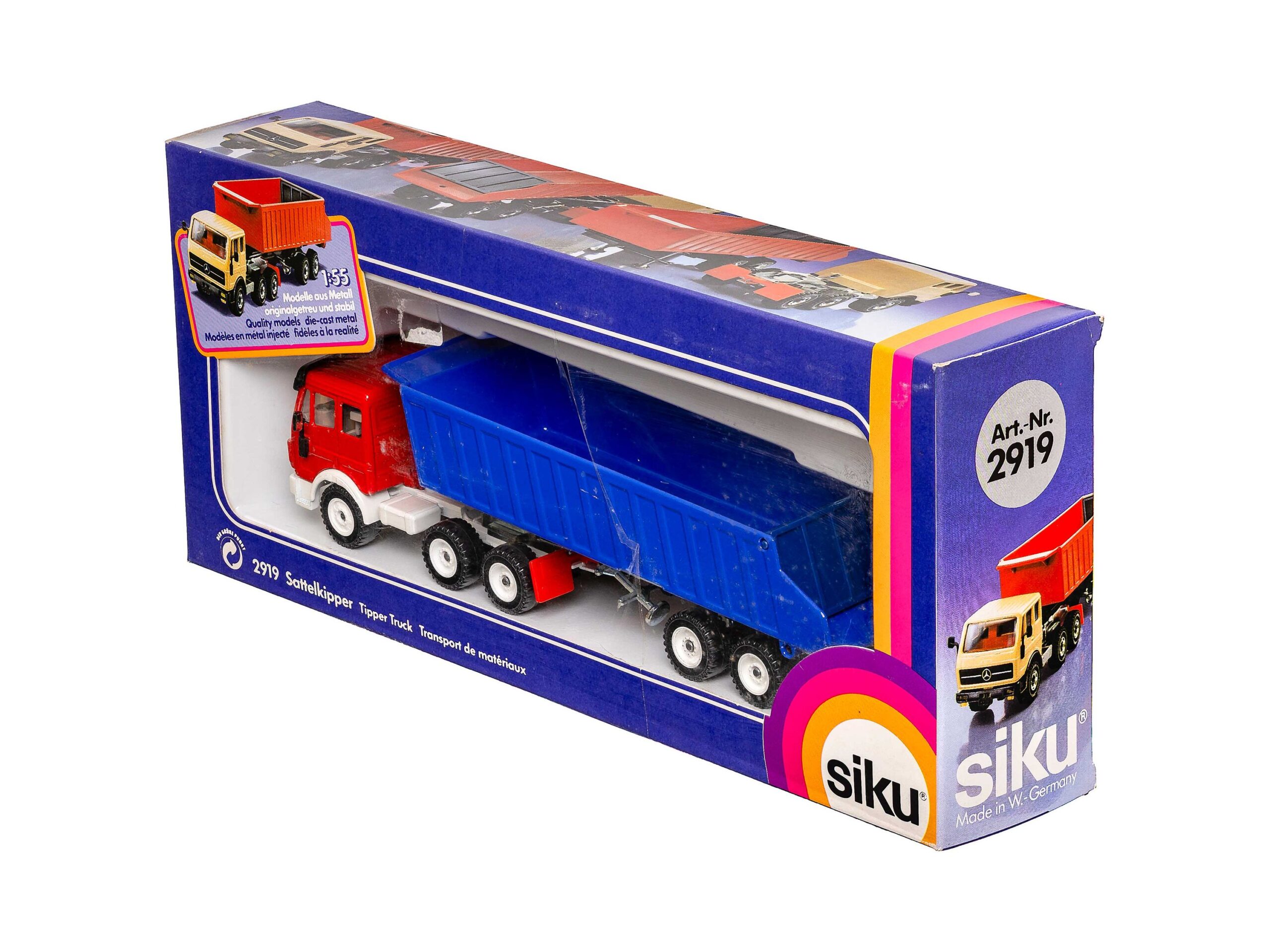Siku 2919 Mercedes Benz Sattelkipper 1:55 OVP 1 Siku 2919 Mercedes Benz Sattelkipper 1:55 OVP