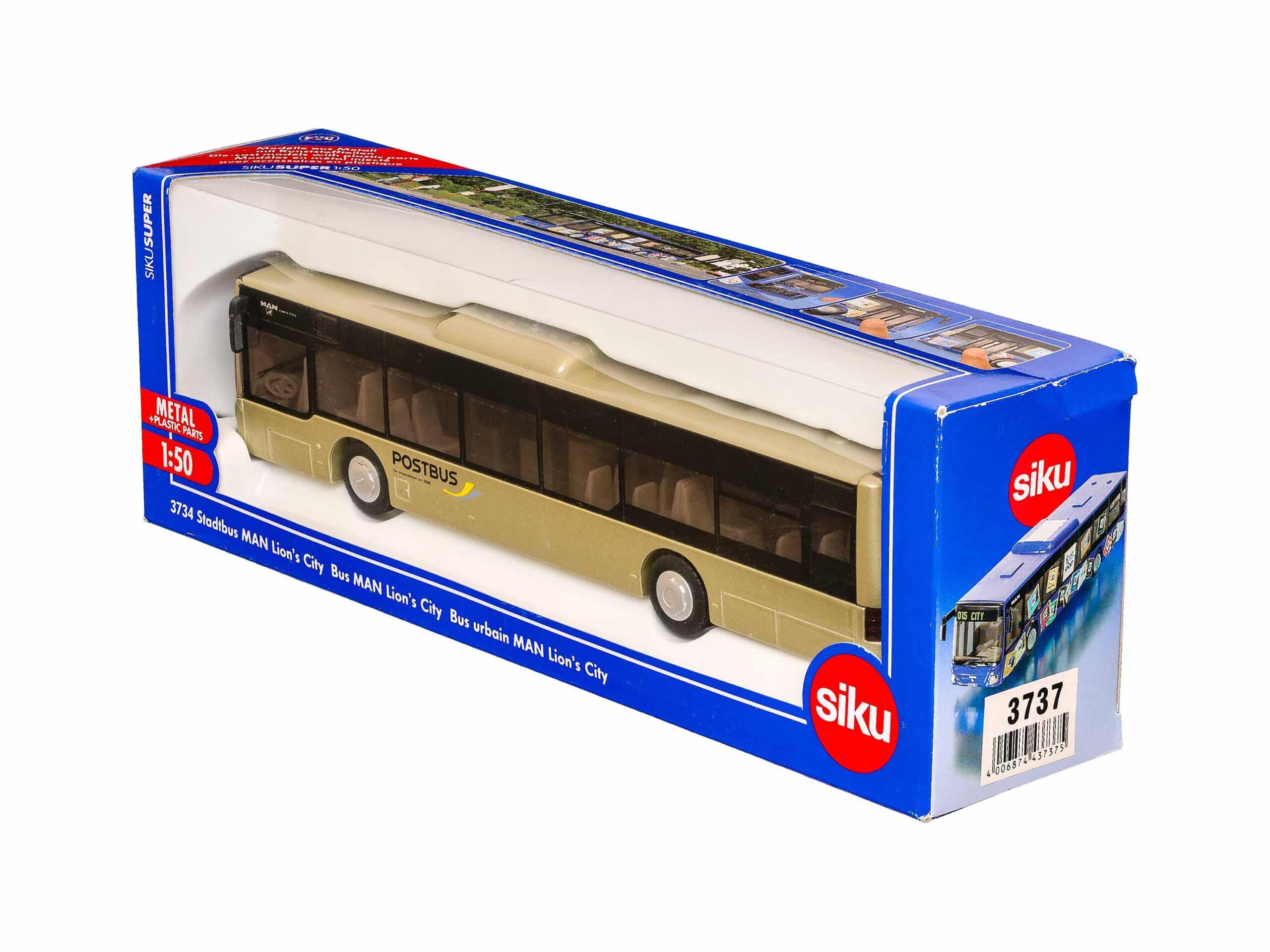 Siku 3734 MAN Stadtbus Postbus ÖBB 1:50 OVP 1 Siku 3734 MAN Stadtbus Postbus ÖBB 1:50 OVP