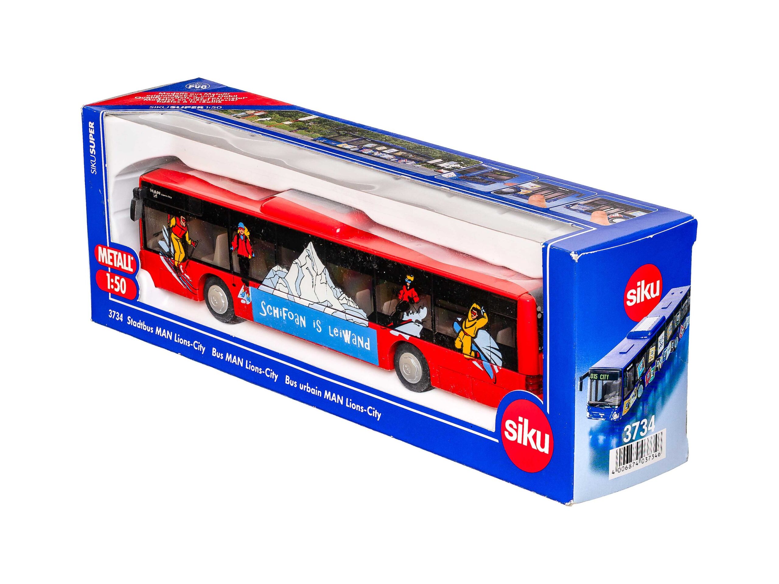 Siku 3734 MAN Stadtbus SchiFoan is LeiWand 1:50 OVP 1 Siku 3734 MAN Stadtbus SchiFoan is LeiWand 1:50 OVP