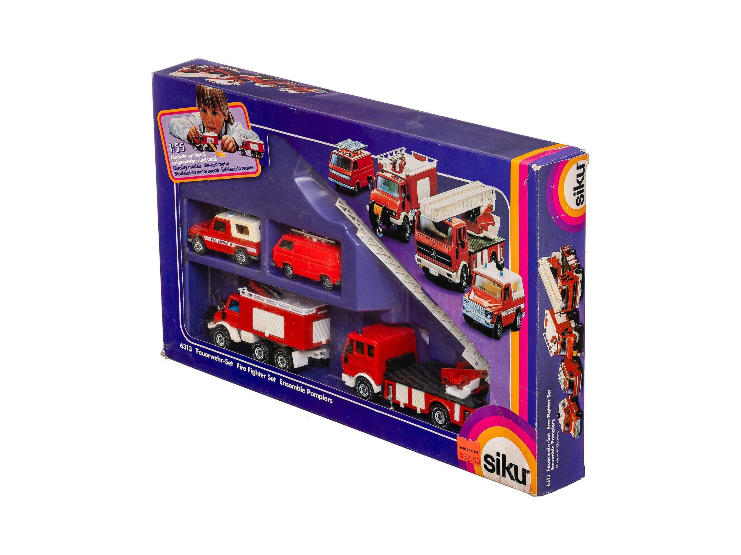 Siku 6313 Feuerwehr Set Drehleiter Löschfahrzeug Unimog 1:55 OVP 1 Siku 6313 Feuerwehr Set Drehleiter Löschfahrzeug Unimog 1:55 OVP