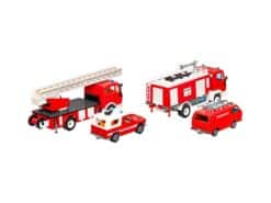 Siku 6313 Feuerwehr Set Drehleiter Löschfahrzeug Mercedes 1:55 OVP – Bild 4