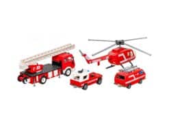 Siku 6317 Feuerwehr Set Drehleiter Hubschrauber Mercedes 1:55 OVP – Bild 4