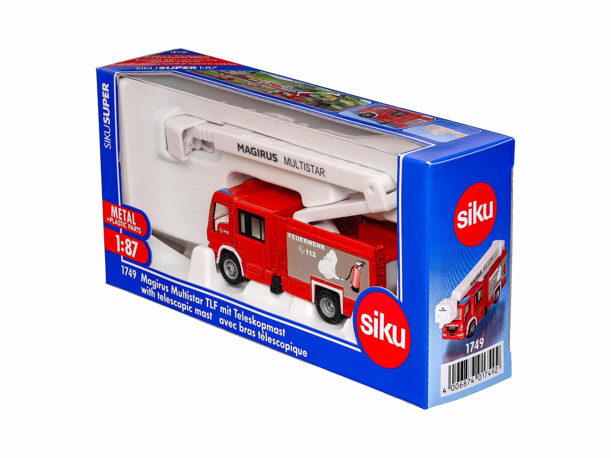 Siku 1749 Feuerwehr Magirus Multistar TLF mit Teleskopmast 1:87 OVP 1 Siku 1749 Feuerwehr Magirus Multistar TLF mit Teleskopmast 1:87 OVP