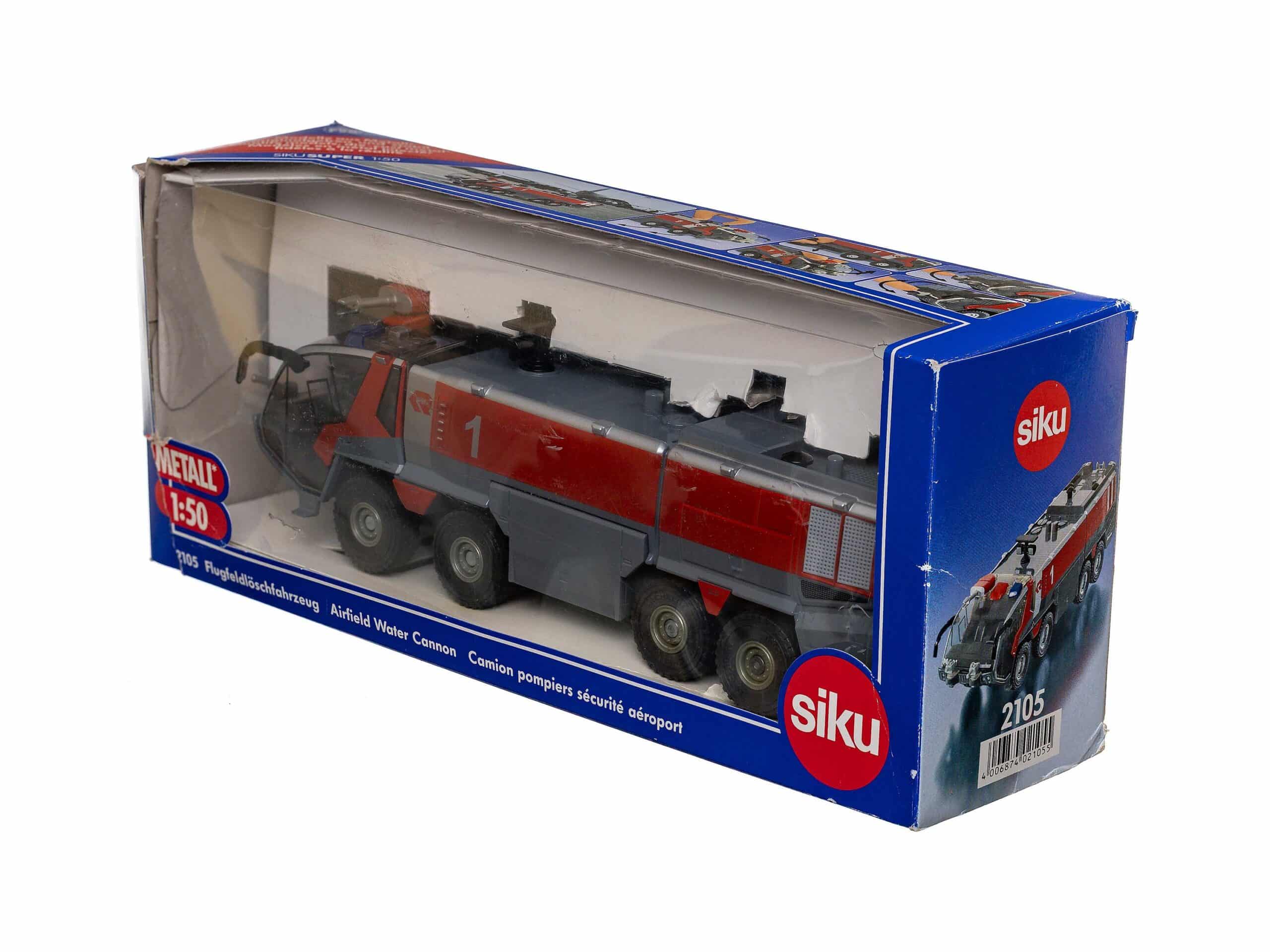 Siku 2105 Feuerwehr Flugfeldlöschfahrzeug 1:50 OVP 1 Siku 2105 Feuerwehr Flugfeldlöschfahrzeug 1:50 OVP