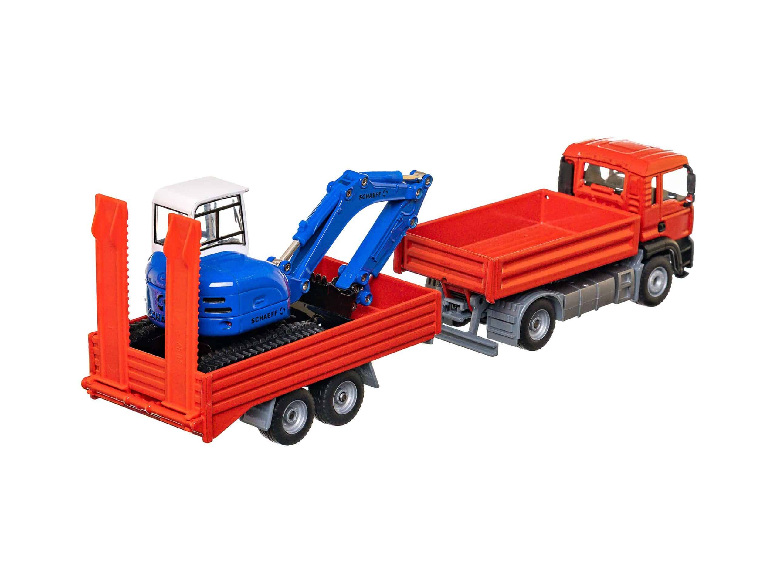 Siku 3920 LKW mit Raupenbagger (MAN) 1:55 OVP 3 Siku 3920 LKW mit Raupenbagger (MAN) 1:55 OVP – Bild 3