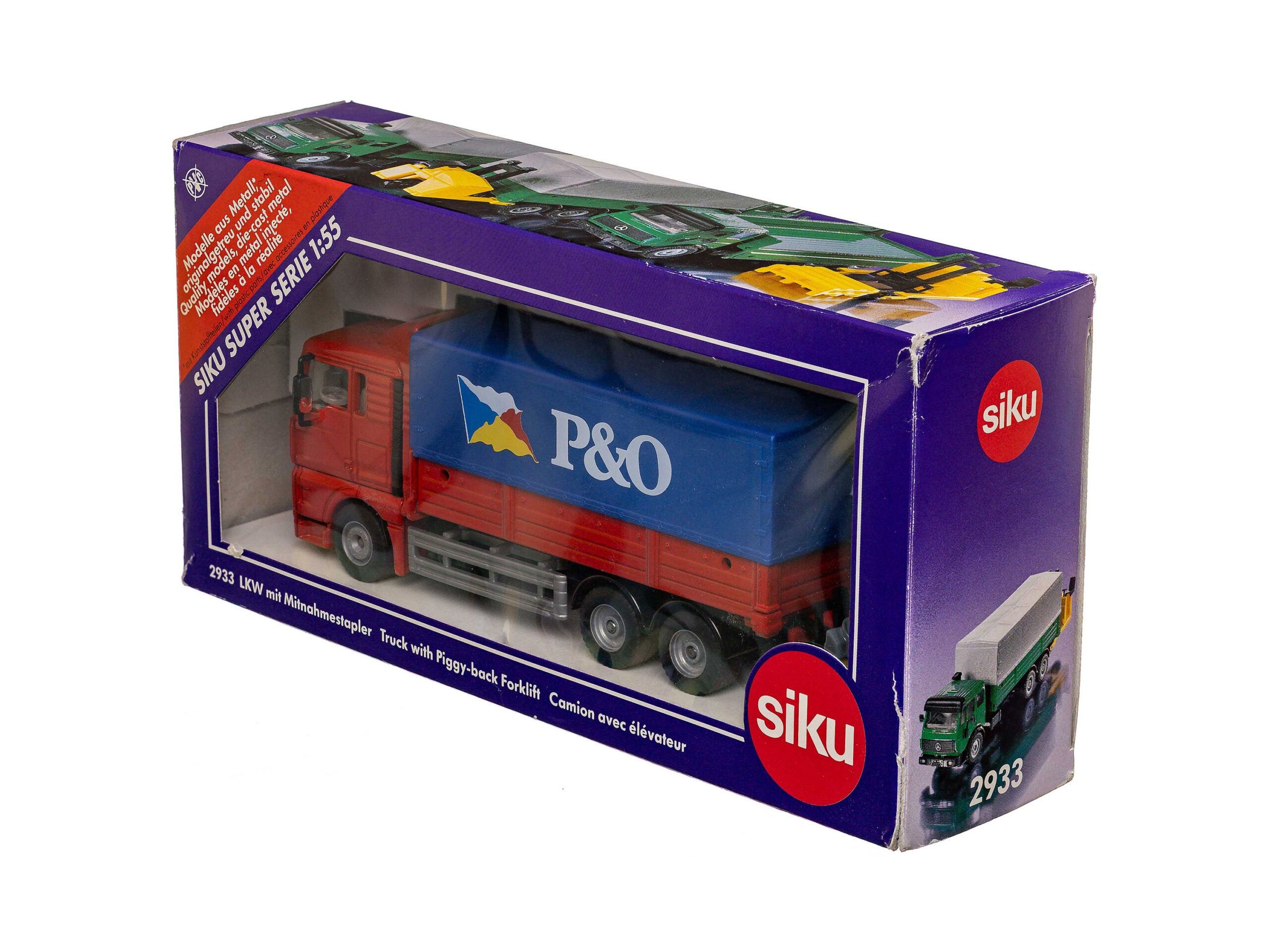 Siku 2933 LKW mit Mitnahmestapler (MAN) 1:55 OVP 1 Siku 2933 LKW mit Mitnahmestapler (MAN) 1:55 OVP