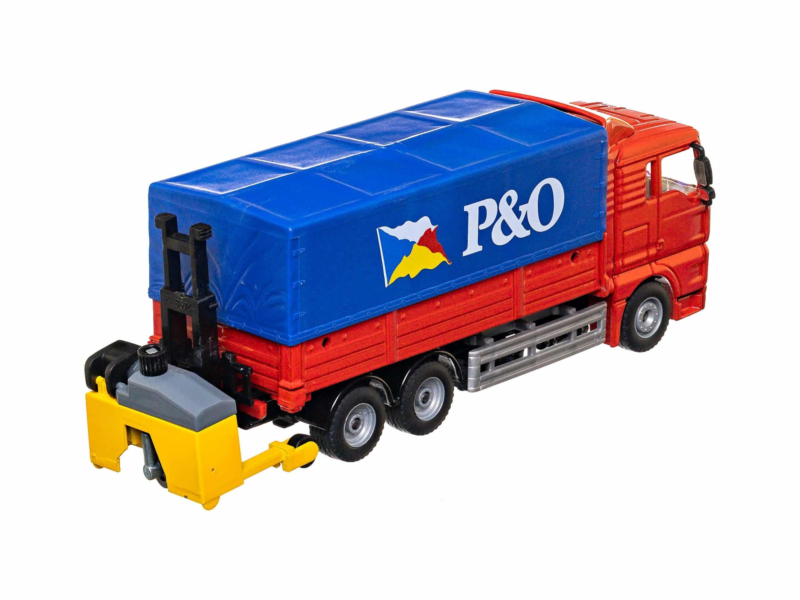 Siku 2933 LKW mit Mitnahmestapler (MAN) 1:55 OVP 3 Siku 2933 LKW mit Mitnahmestapler (MAN) 1:55 OVP – Bild 3
