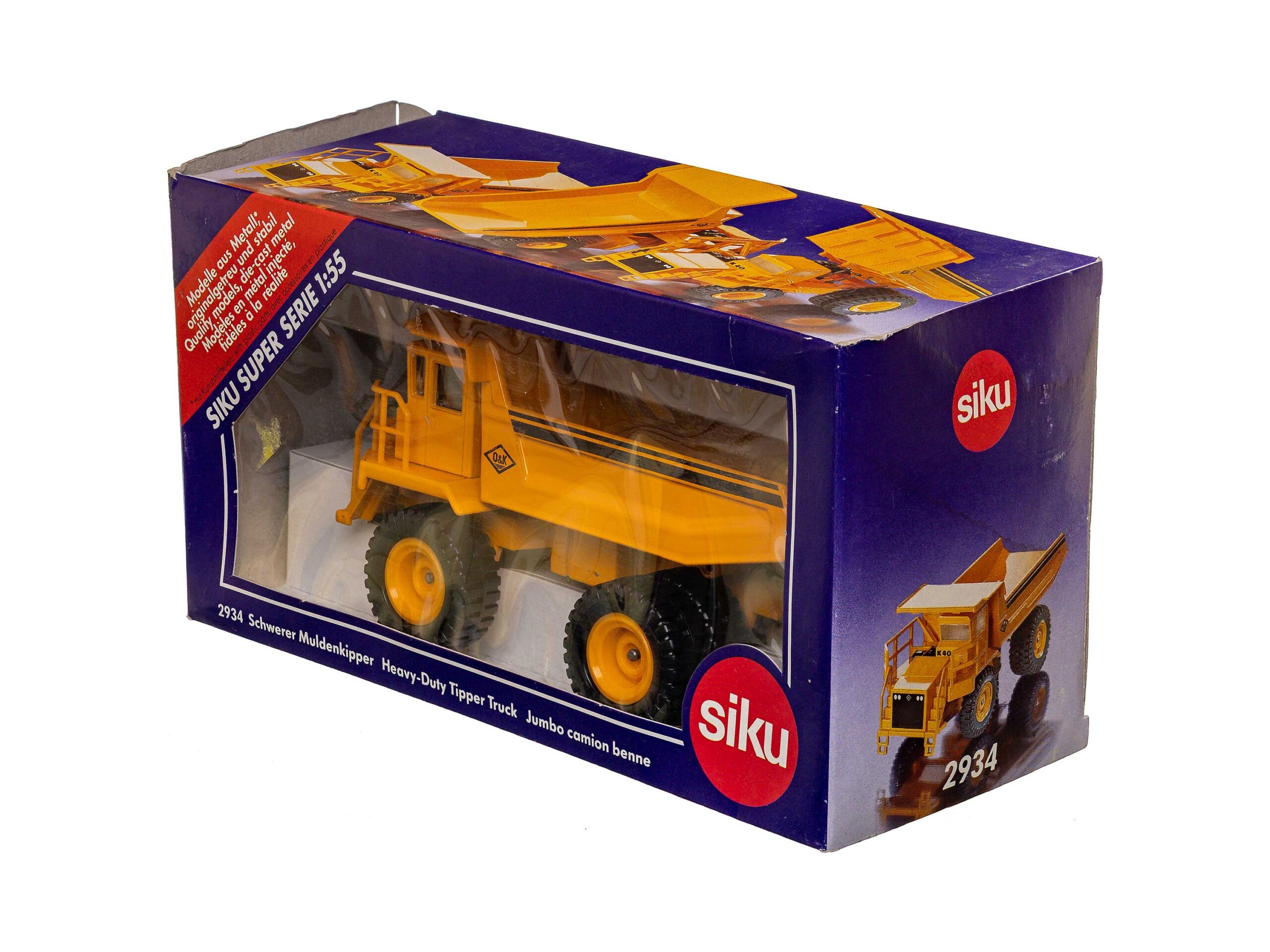 Siku 2934 Schwerer Muldenkipper (O&K K40) 1:55 OVP 1 Siku 2934 Schwerer Muldenkipper (O&K K40) 1:55 OVP