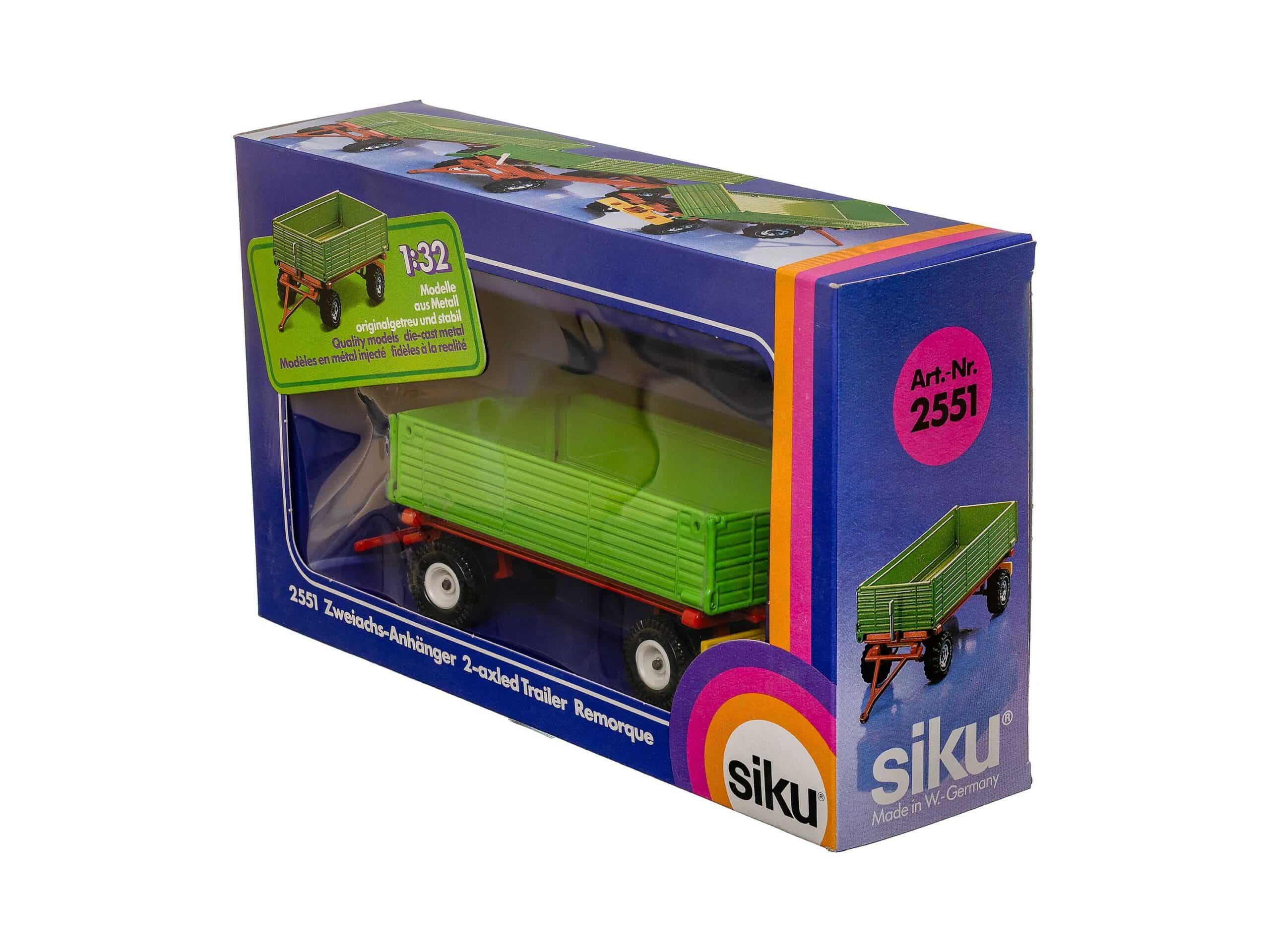 Siku Farmer 2551 Zweiachs Anhänger 1:32 OVP 1 Siku Farmer 2551 Zweiachs Anhänger 1:32 OVP