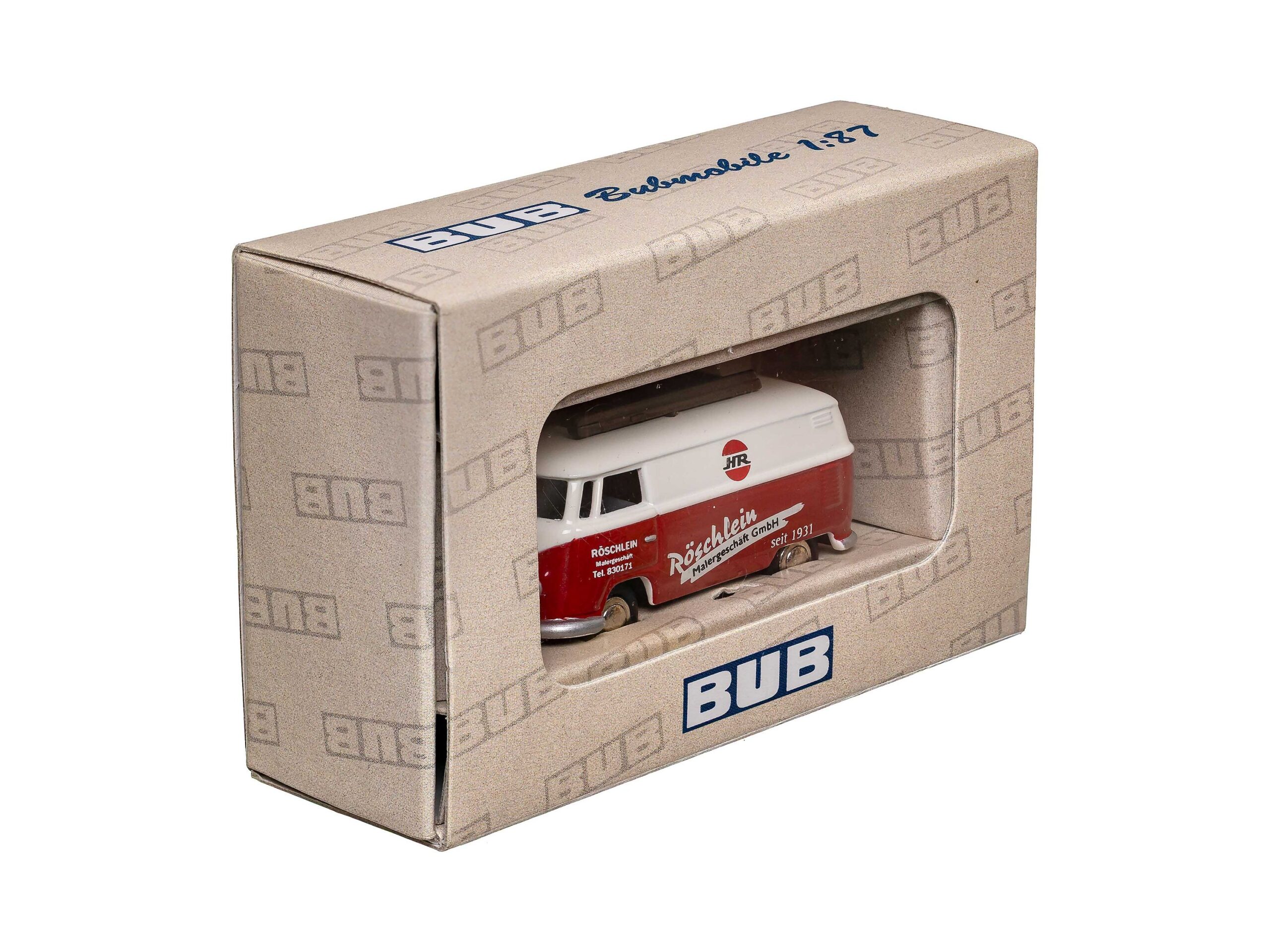 Bub VW Bus T1 Kasten Malergeschäft Röschlein 1:87 OVP 1 Bub VW Bus T1 Kasten Malergeschäft Röschlein 1:87 OVP