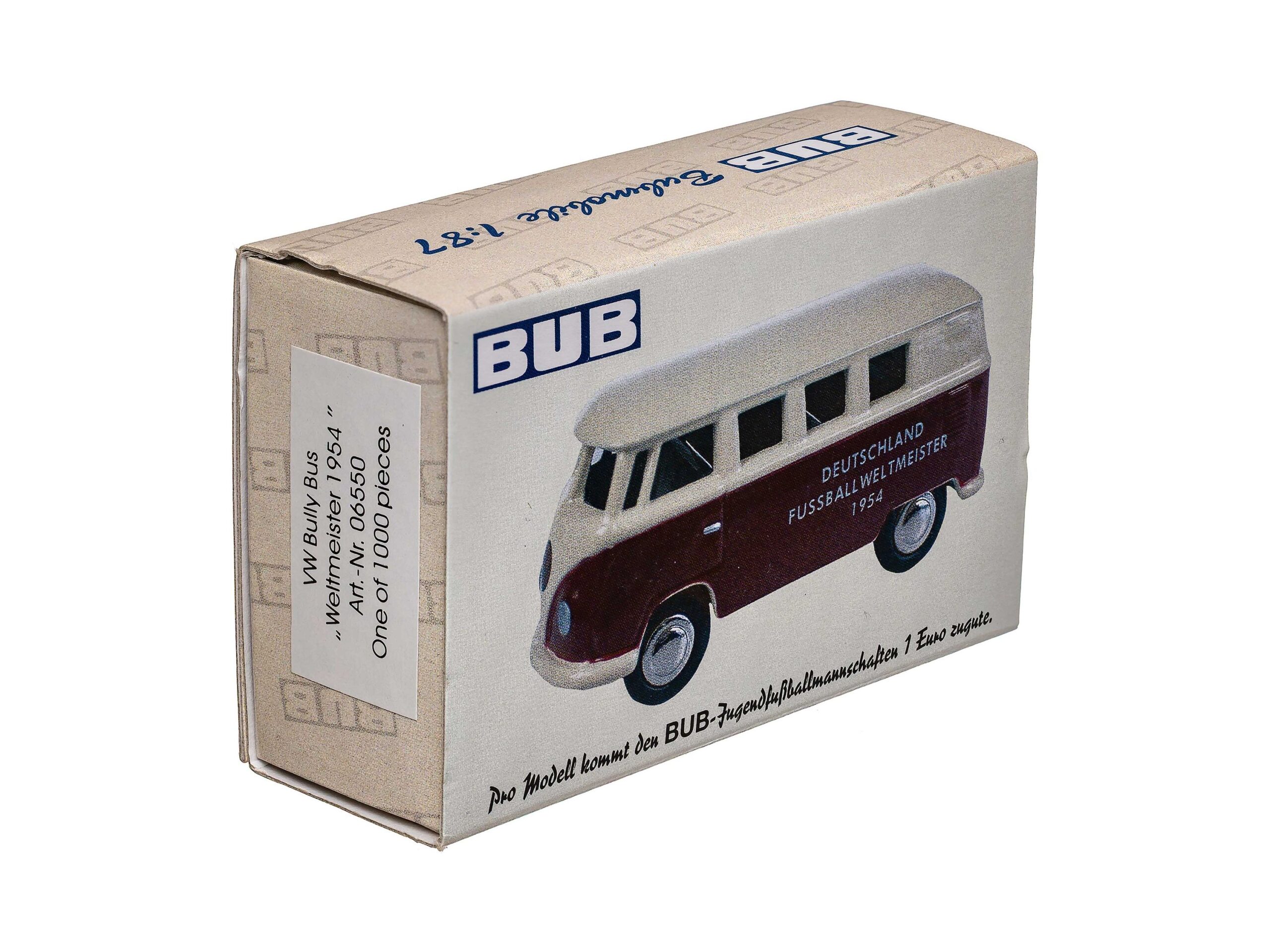 Bub 06550 VW Bus T1 Weltmeister 1954 1:87 OVP 1 Bub 06550 VW Bus T1 Weltmeister 1954 1:87 OVP