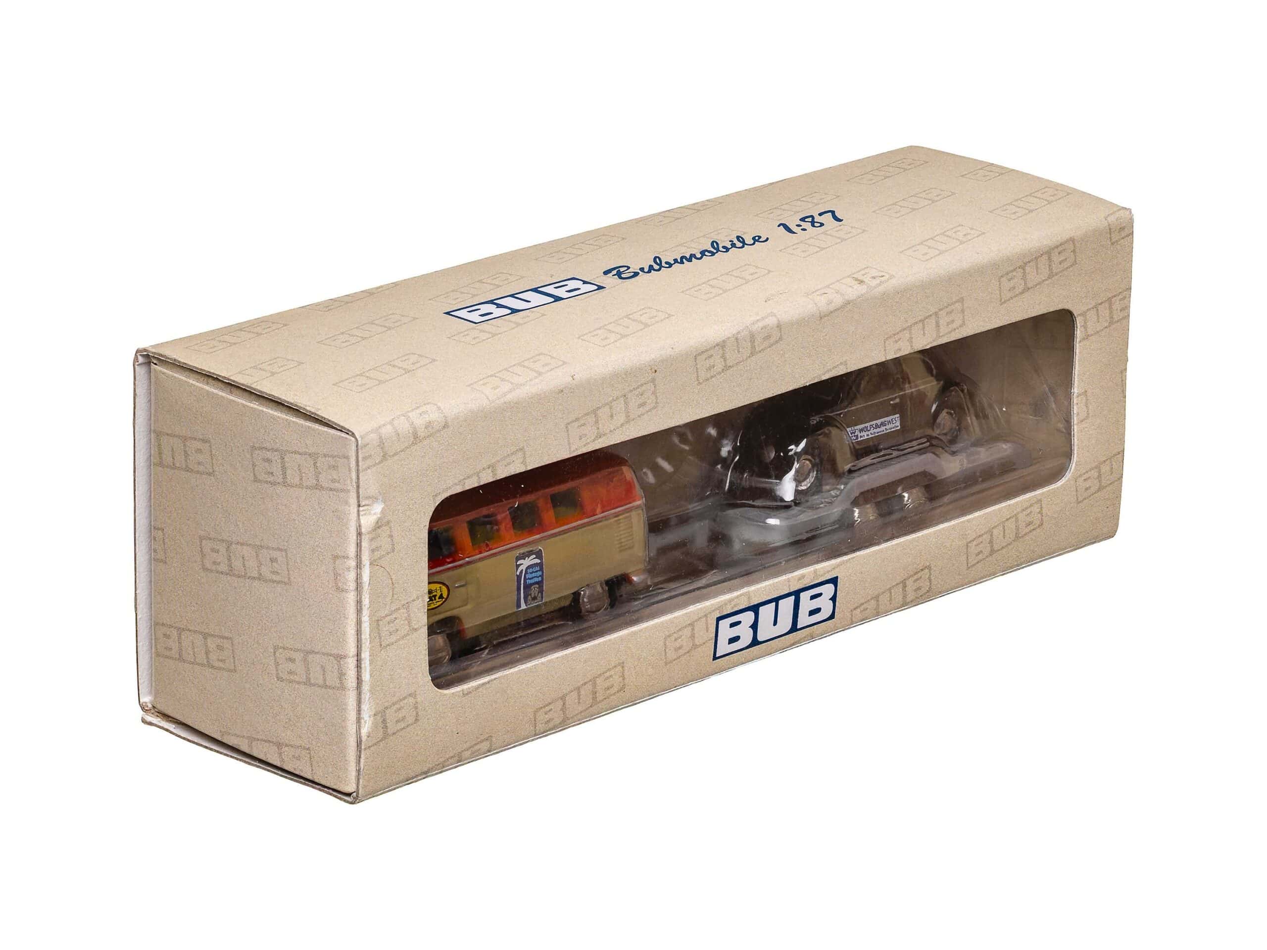 Bub 06554 VW Bus T1 mit Anhänger und VW Käfer SoCal Vintage Treffen 2007 1:87 OVP 1 Bub 06554 VW Bus T1 mit Anhänger und VW Käfer SoCal Vintage Treffen 2007 1:87 OVP